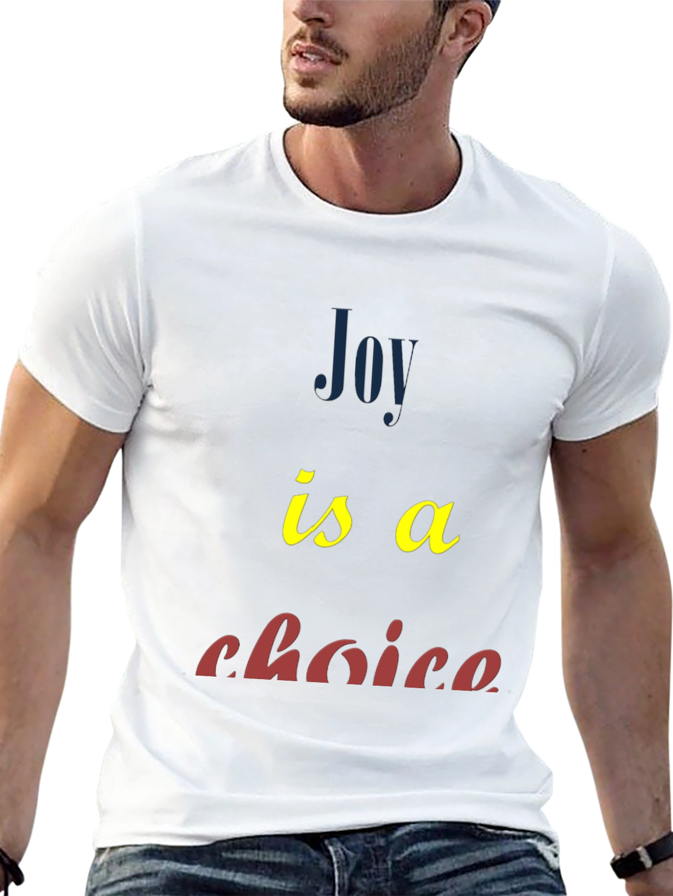 Joy Is A Choice Graphic Tee - Black