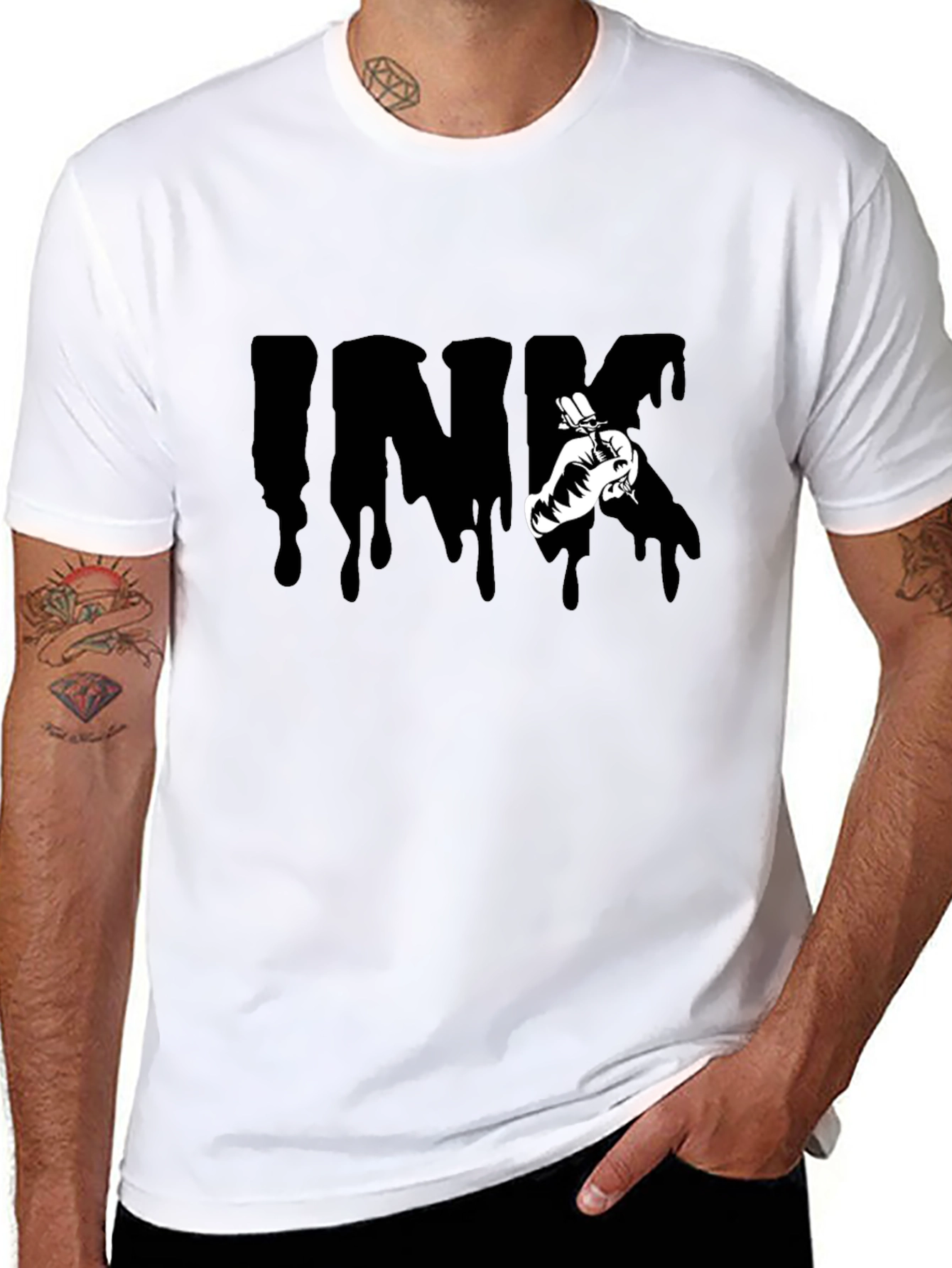 Ink Drip Tattoo Artist Graphic T-Shirt