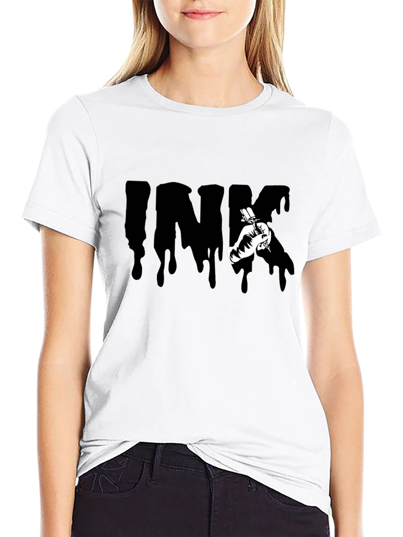 Ink Drip Tattoo Artist Graphic T-Shirt