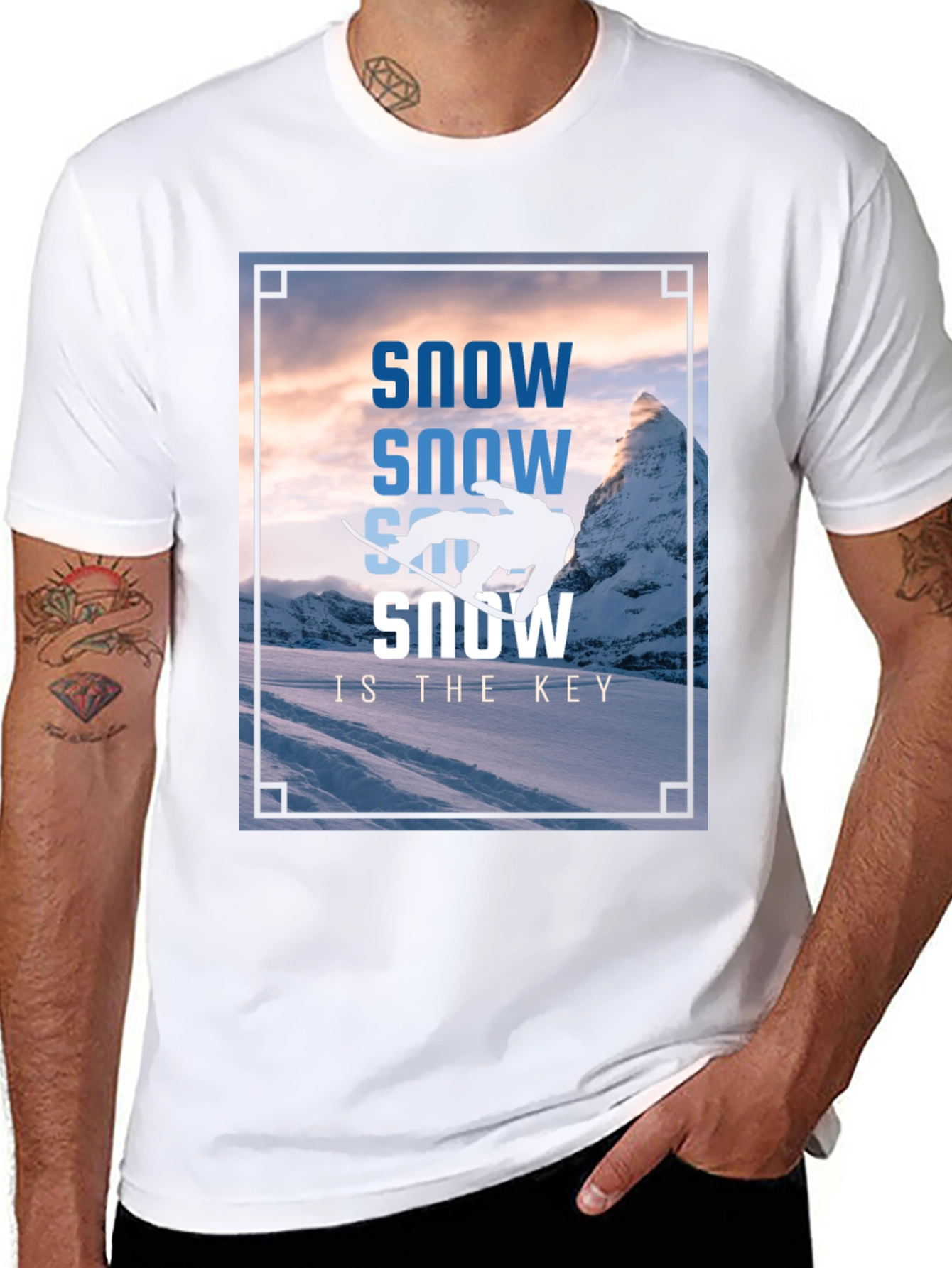 Snow is the Key Graphic T-Shirt
