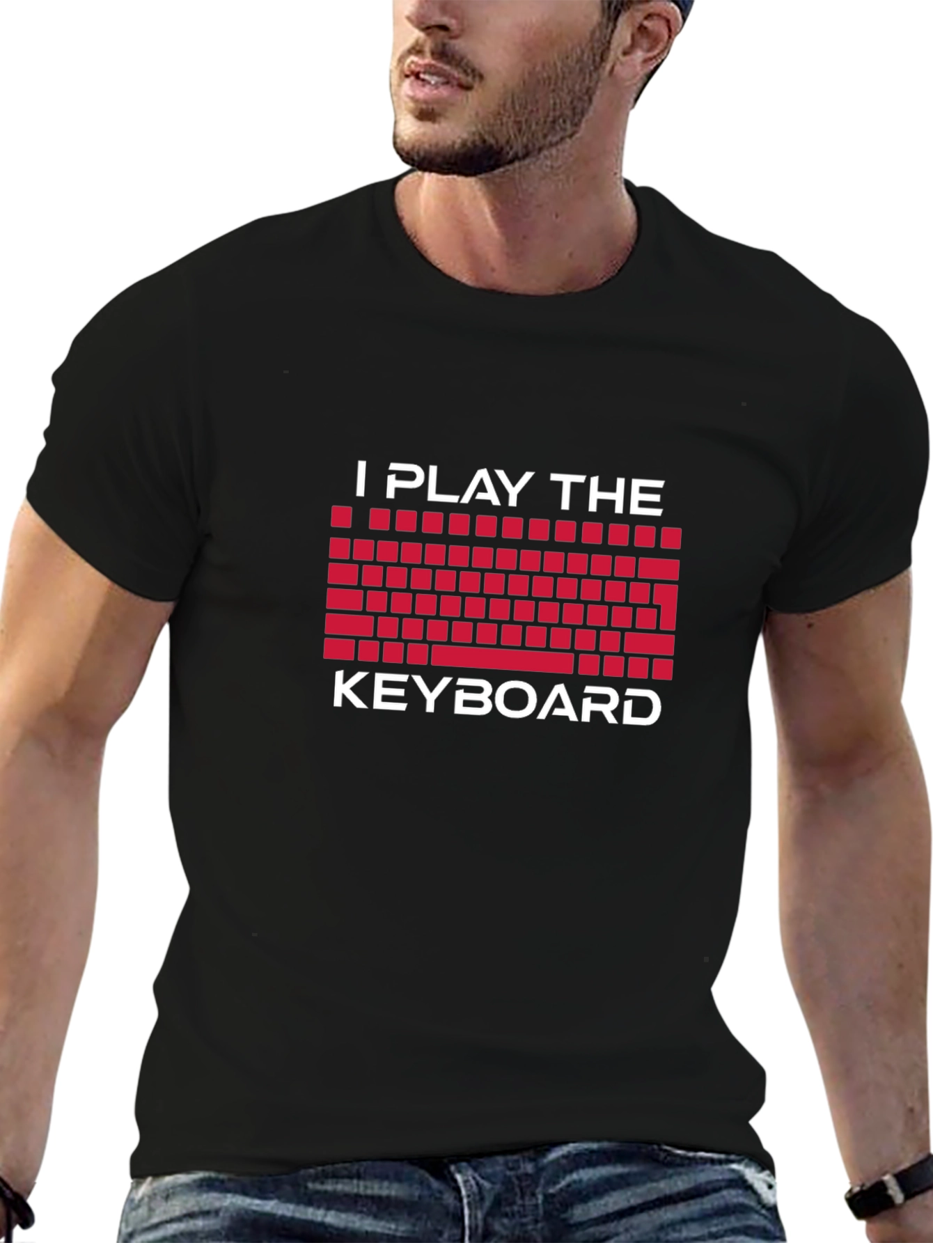 I Play The Keyboard Graphic Tee