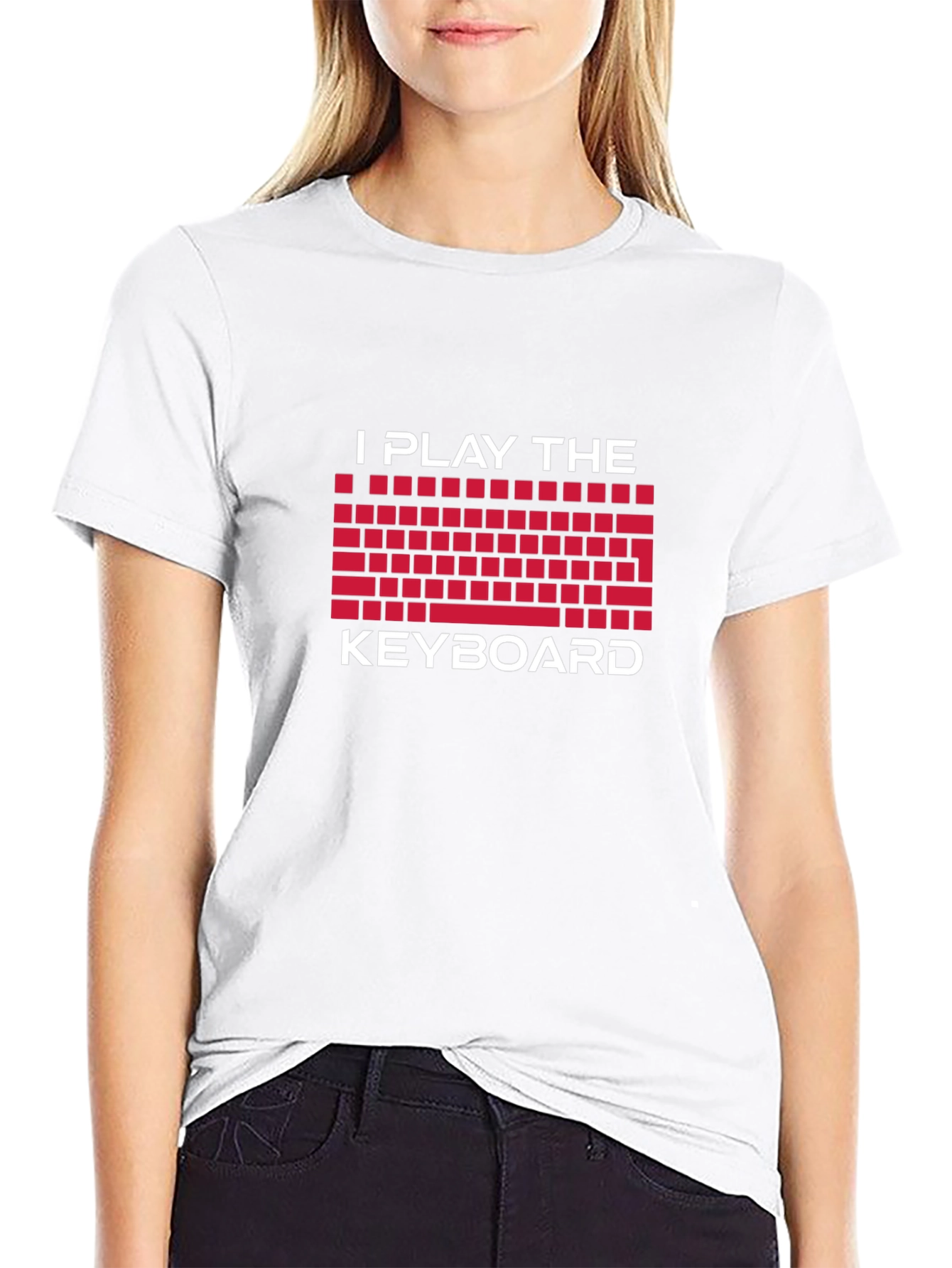 I Play The Keyboard Graphic Tee