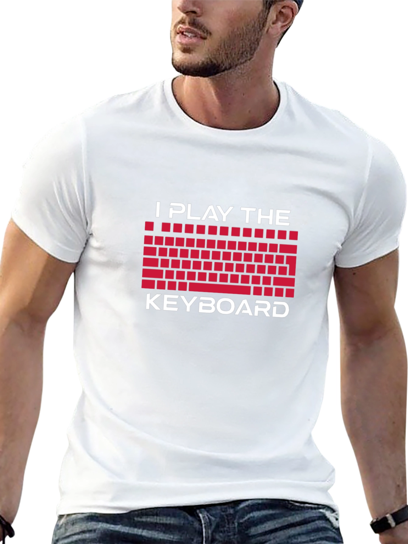 I Play The Keyboard Graphic Tee