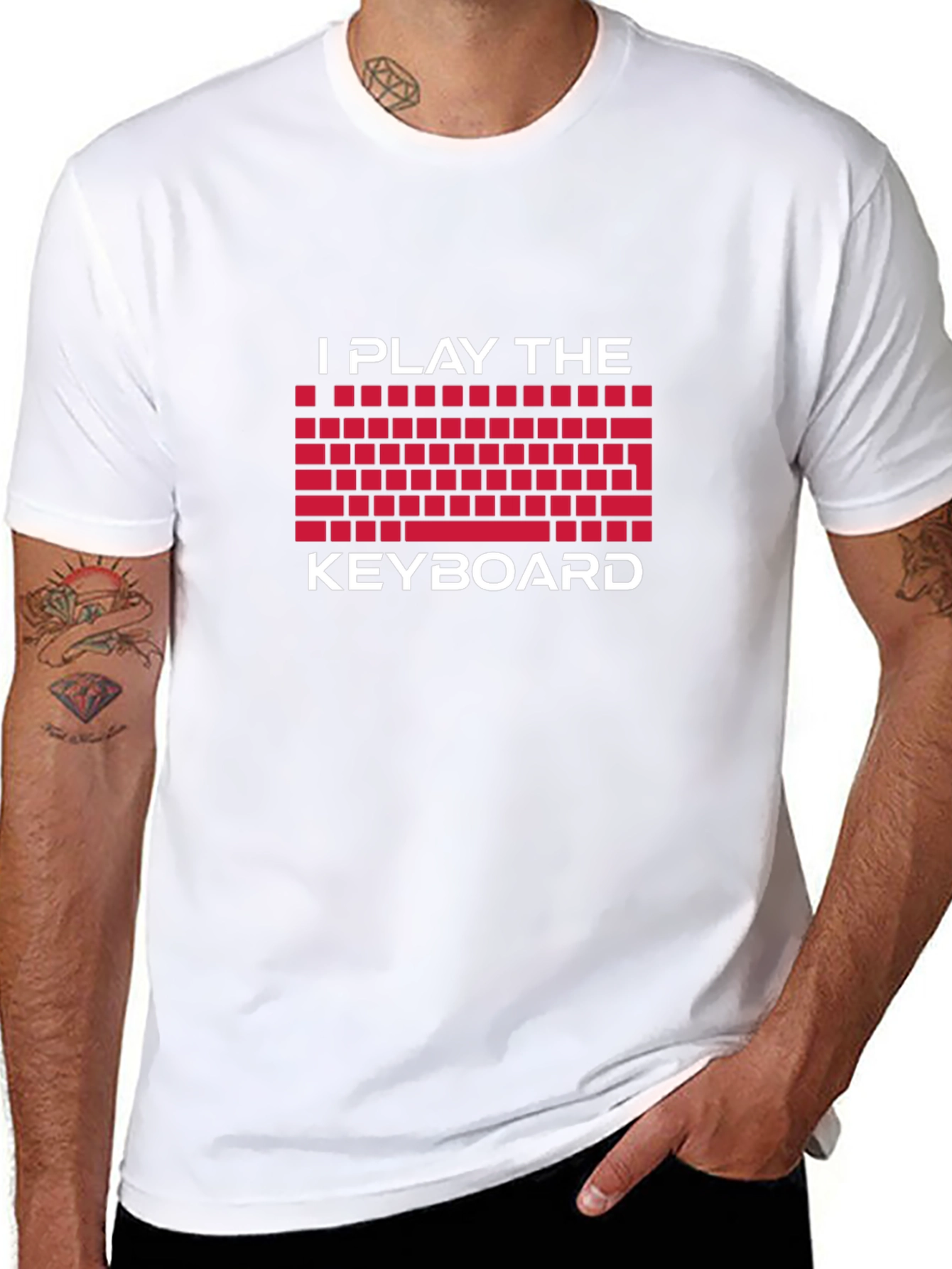 I Play The Keyboard Graphic Tee