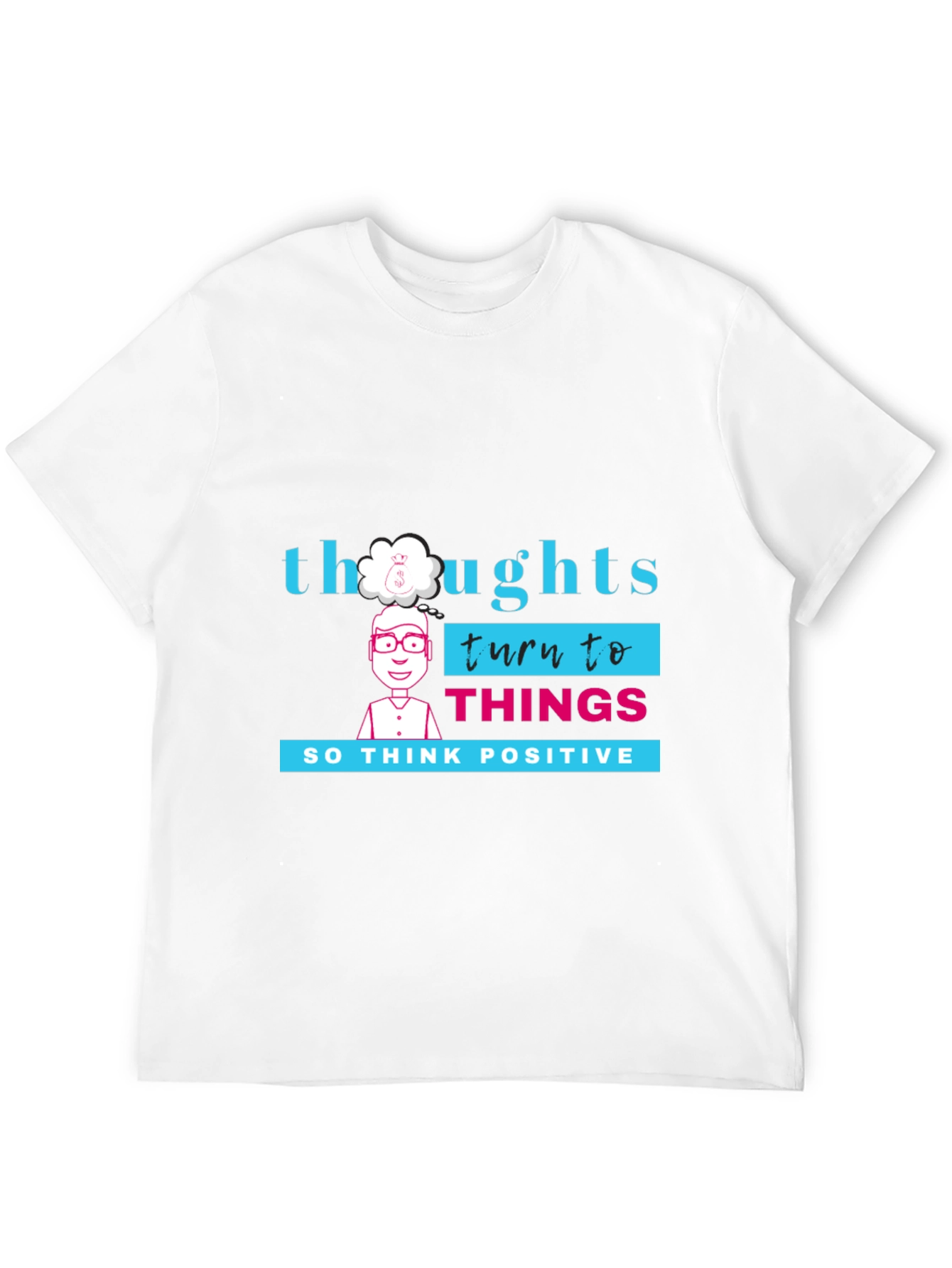 Thoughts Turn to Things Graphic Tee - Black