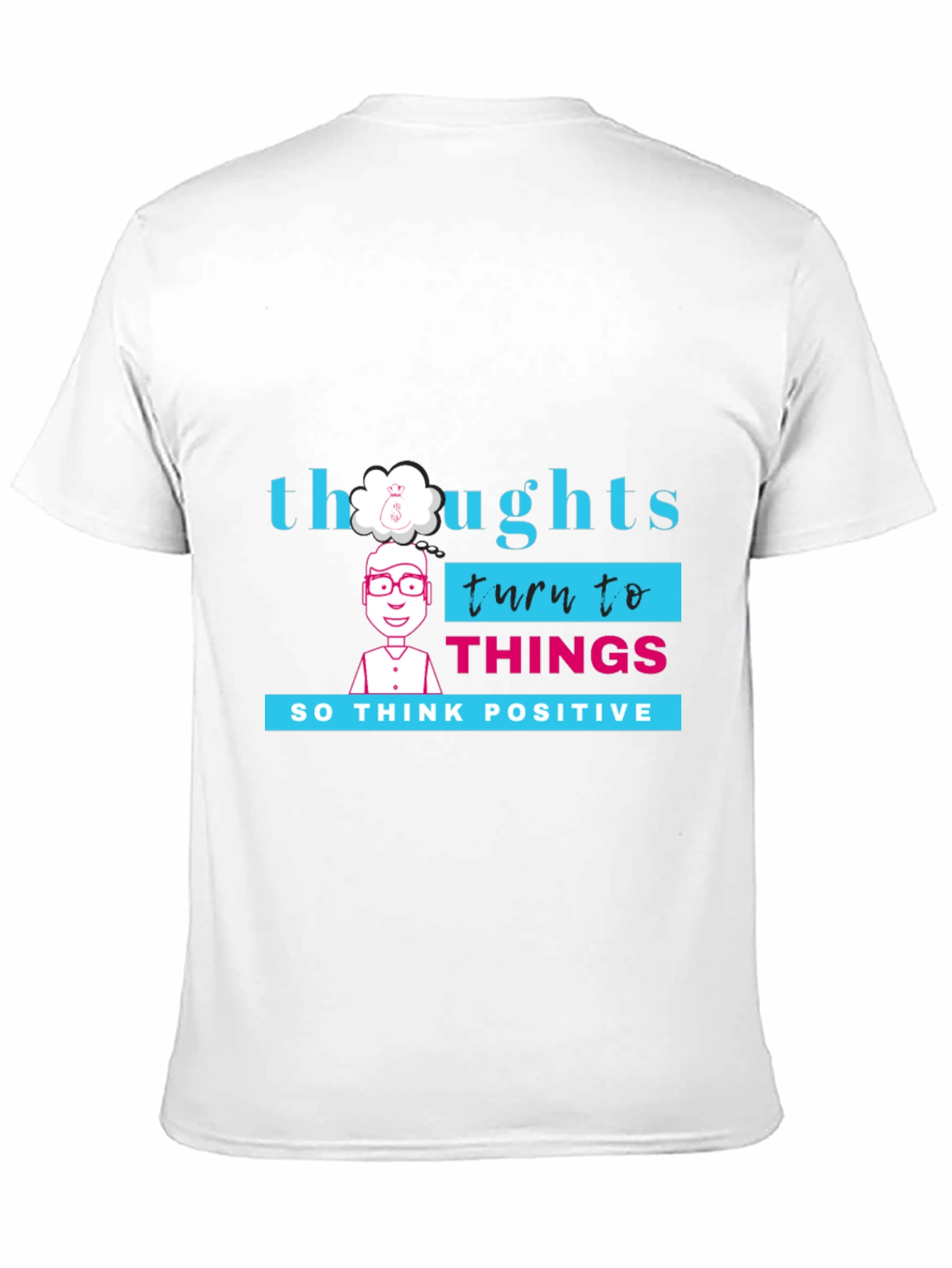 Thoughts Turn to Things Graphic Tee - Black