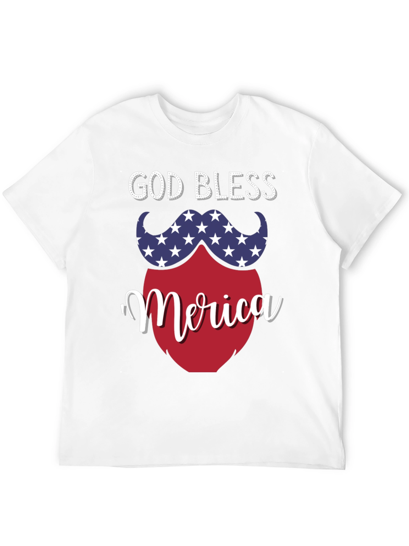 God Bless Merica Patriotic T-Shirt