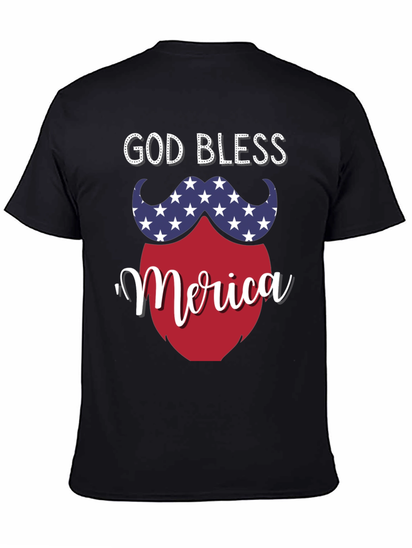 God Bless Merica Patriotic T-Shirt