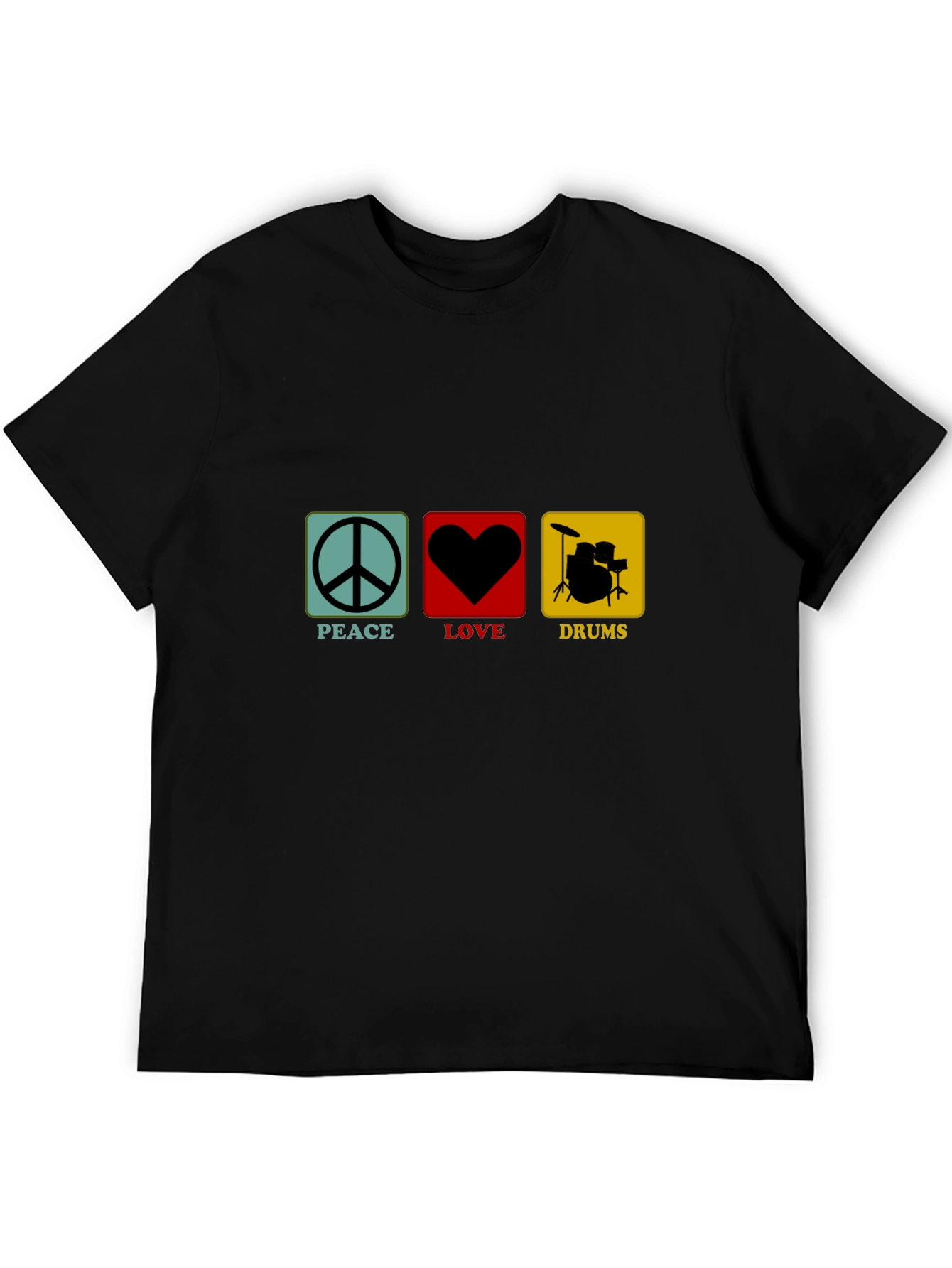 Peace Love Drums Graphic T-Shirt