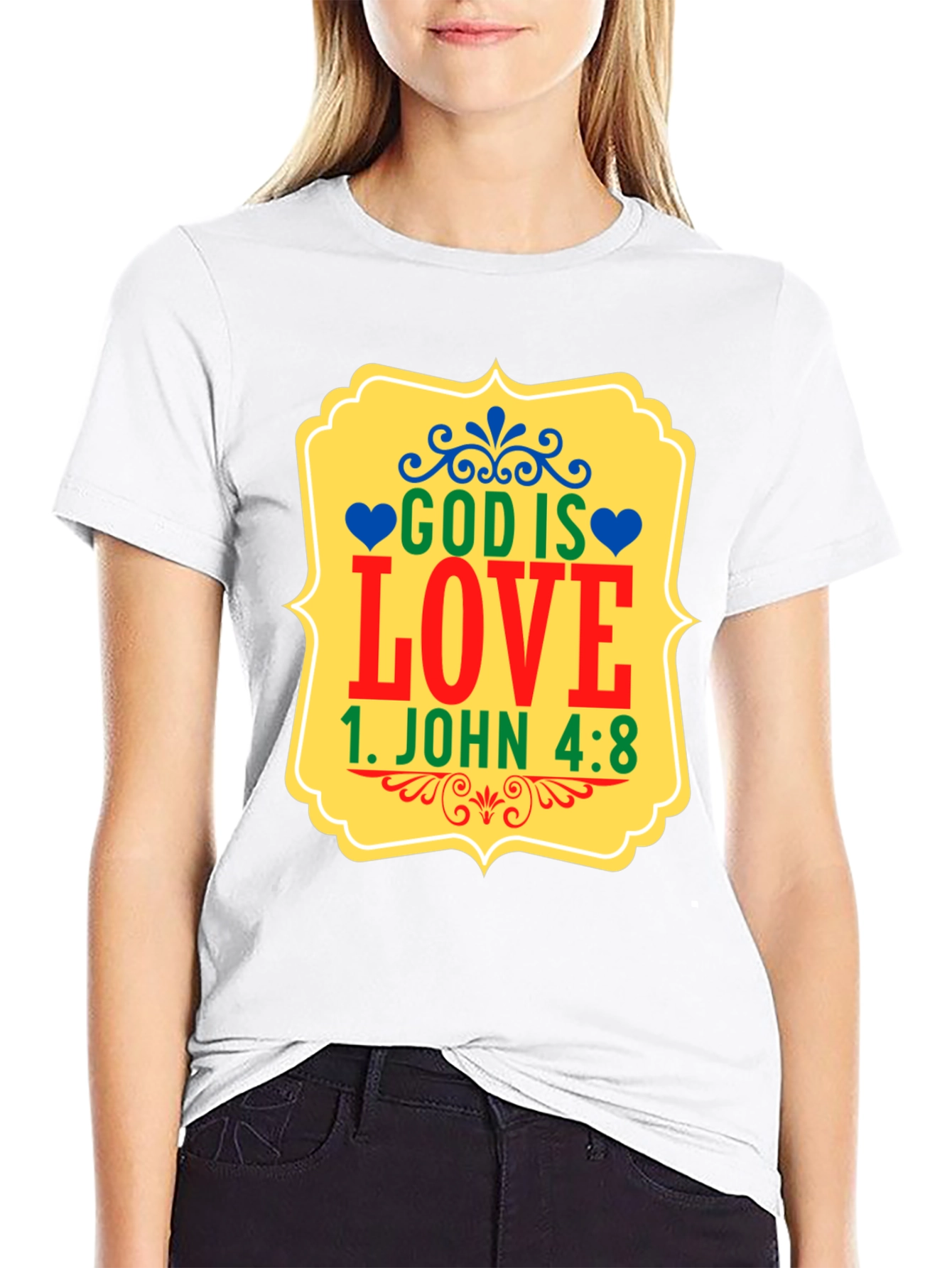 God is Love Graphic T-Shirt - 1 John 4:8