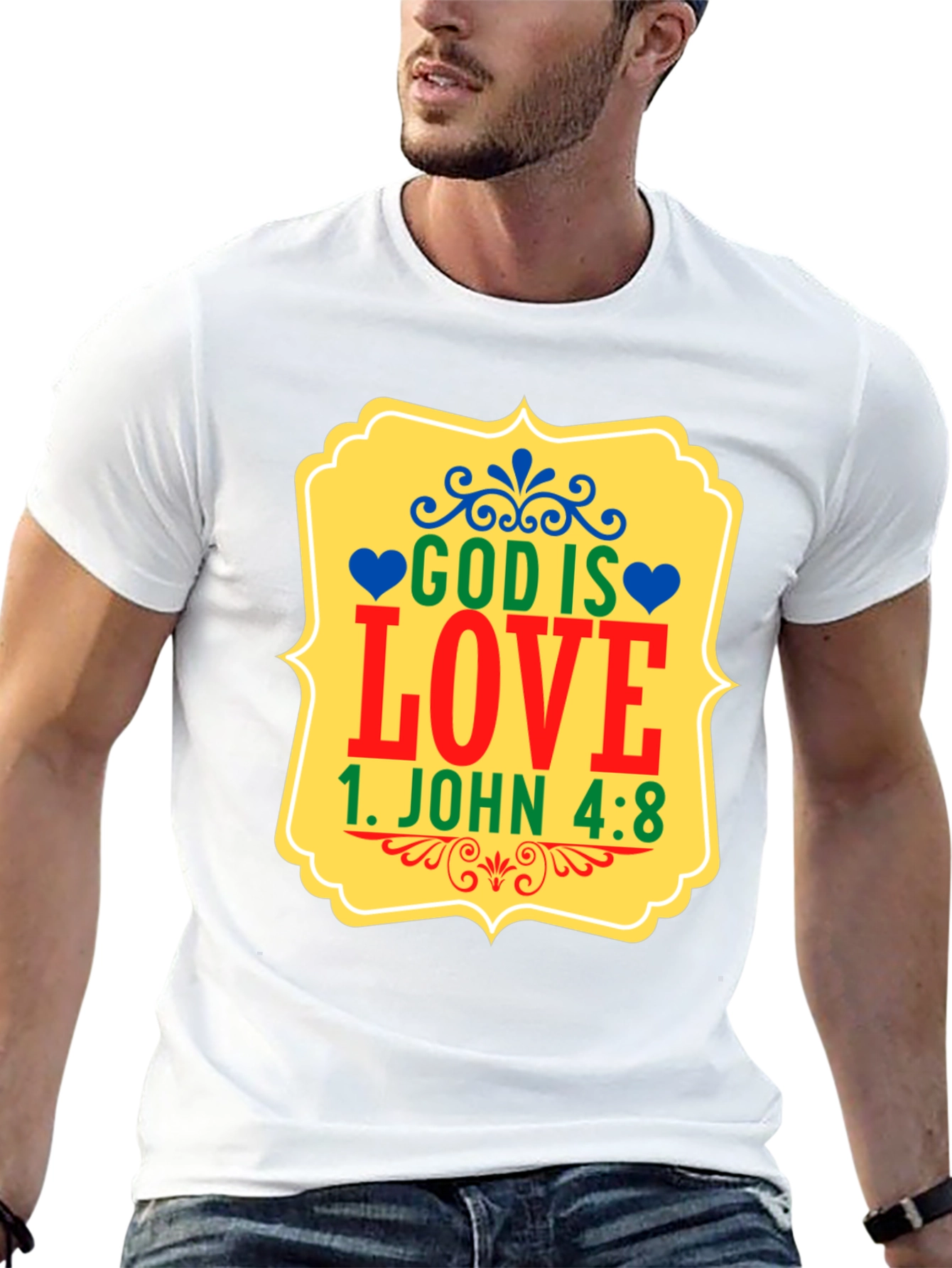 God is Love Graphic T-Shirt - 1 John 4:8