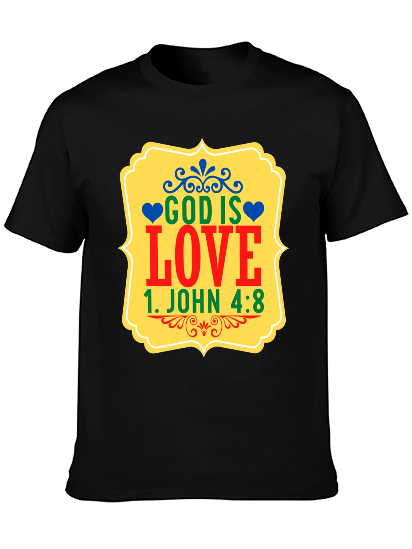 God is Love Graphic T-Shirt - 1 John 4:8