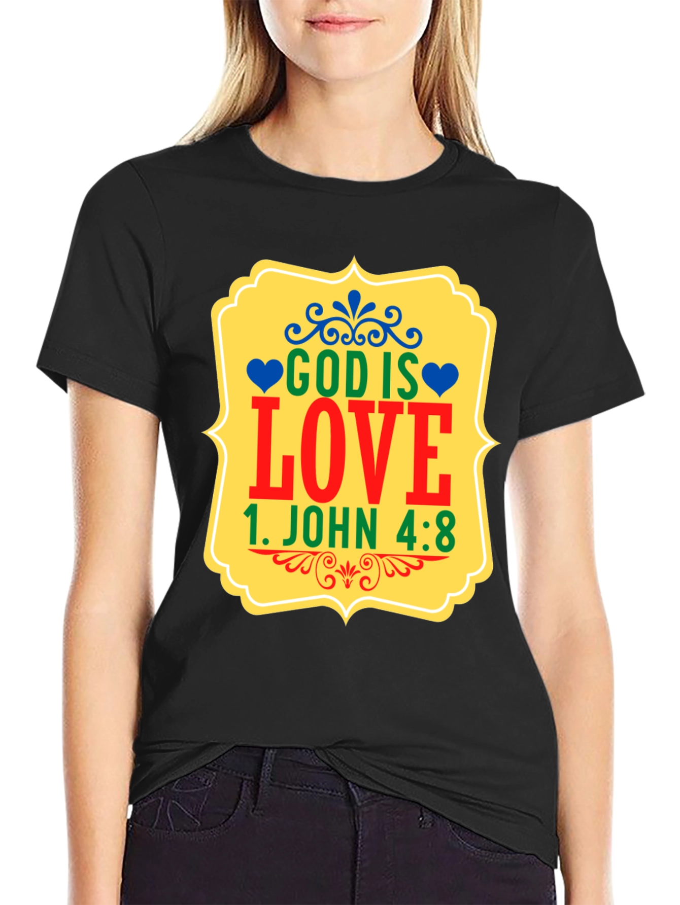 God is Love Graphic T-Shirt - 1 John 4:8