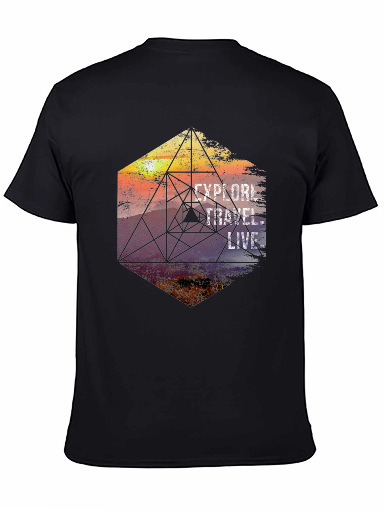 Explore Travel Live Graphic T-Shirt
