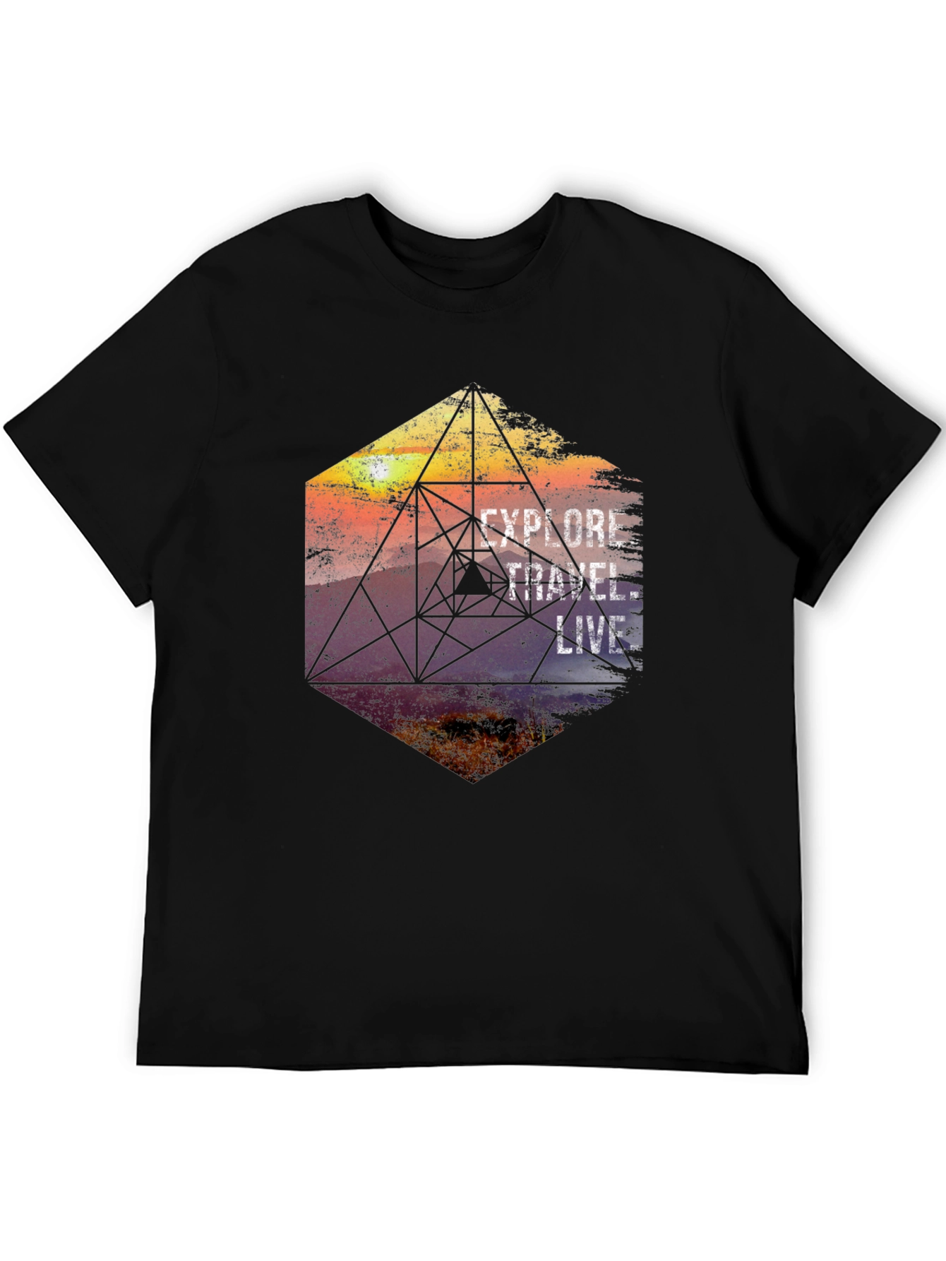 Explore Travel Live Graphic T-Shirt