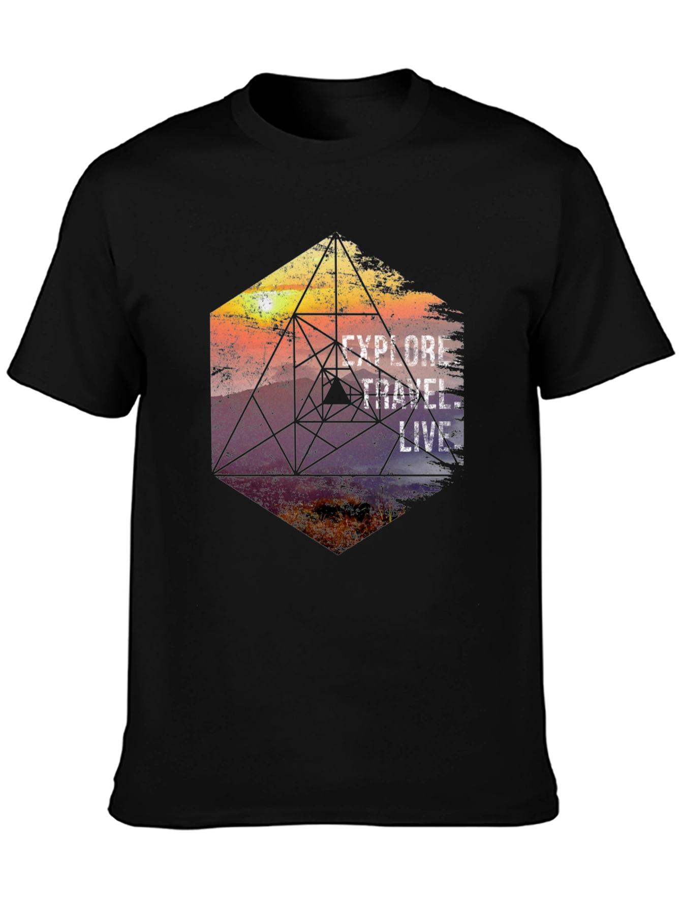 Explore Travel Live Graphic T-Shirt