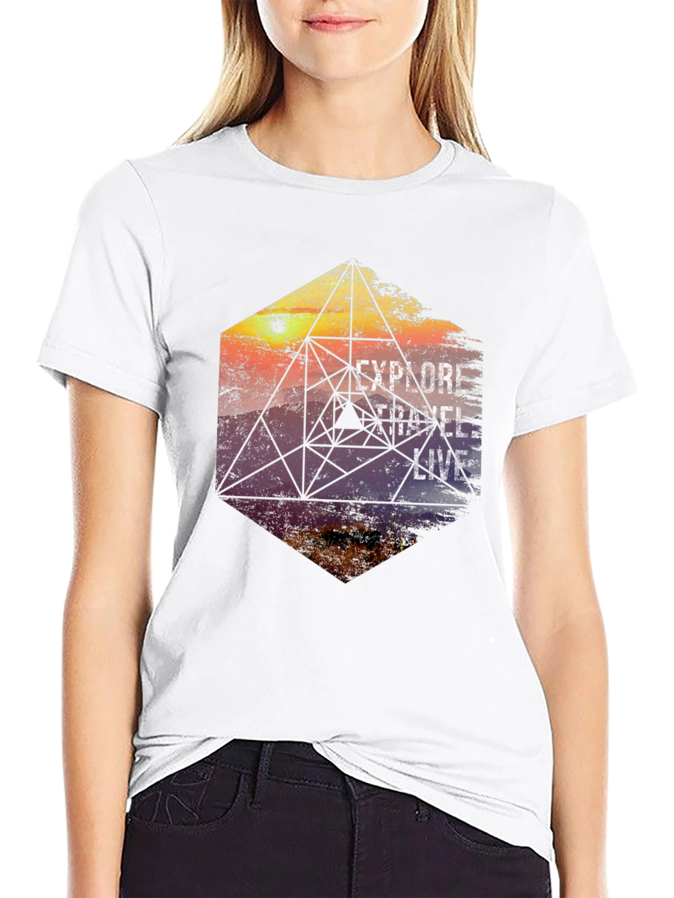 Explore Travel Live Graphic T-Shirt