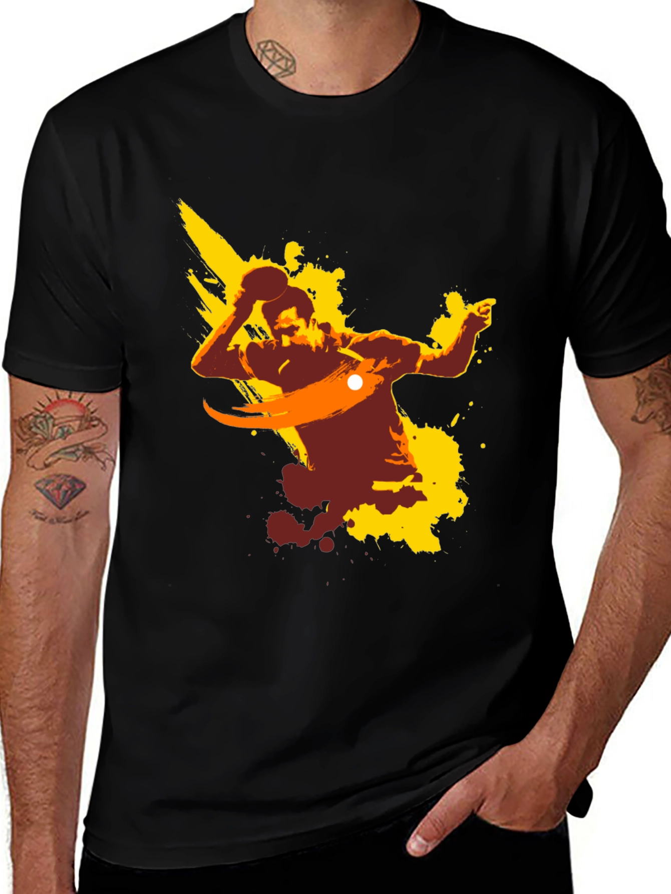 Quarterback Graphic Print T-Shirt - Sporty Casual Wear