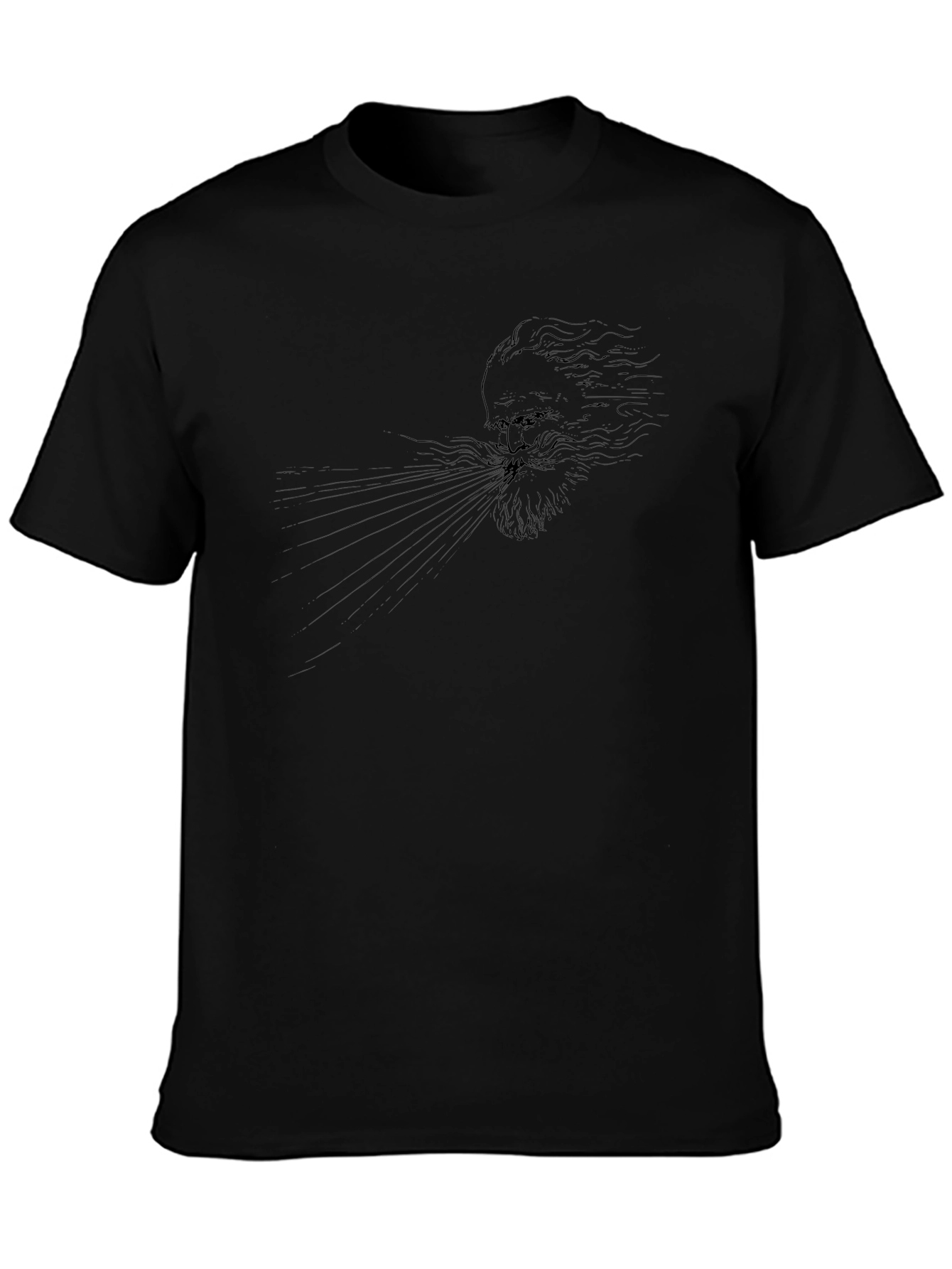 Mystic Wind Mens Black Graphic Tee