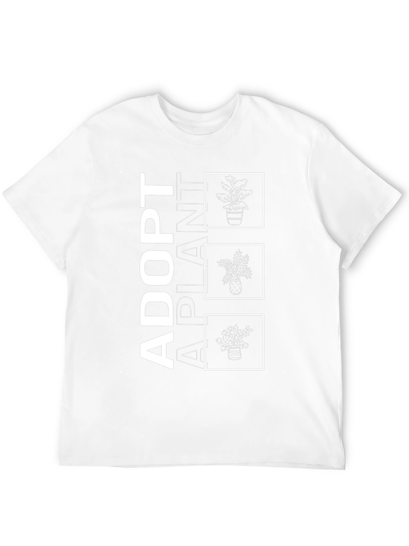 Adopt A Plant Graphic Tee - Black Cotton