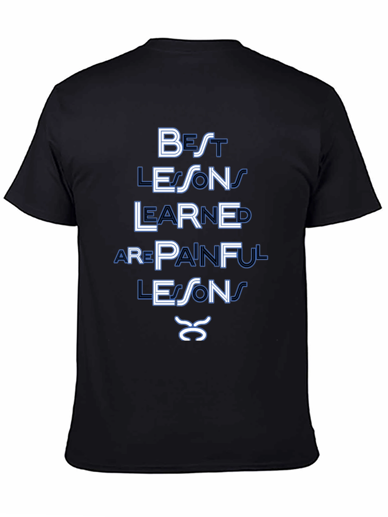 Painful Lessons T-Shirt | Black Graphic Tee