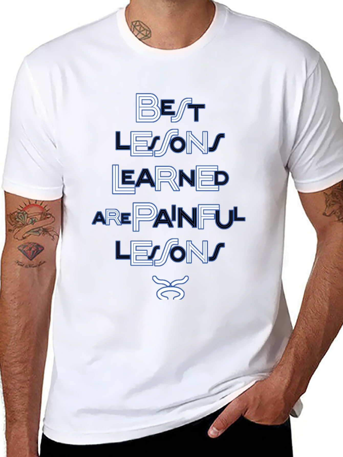 Painful Lessons T-Shirt | Black Graphic Tee