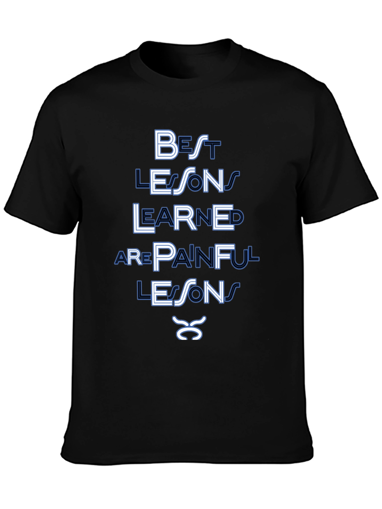 Painful Lessons T-Shirt | Black Graphic Tee