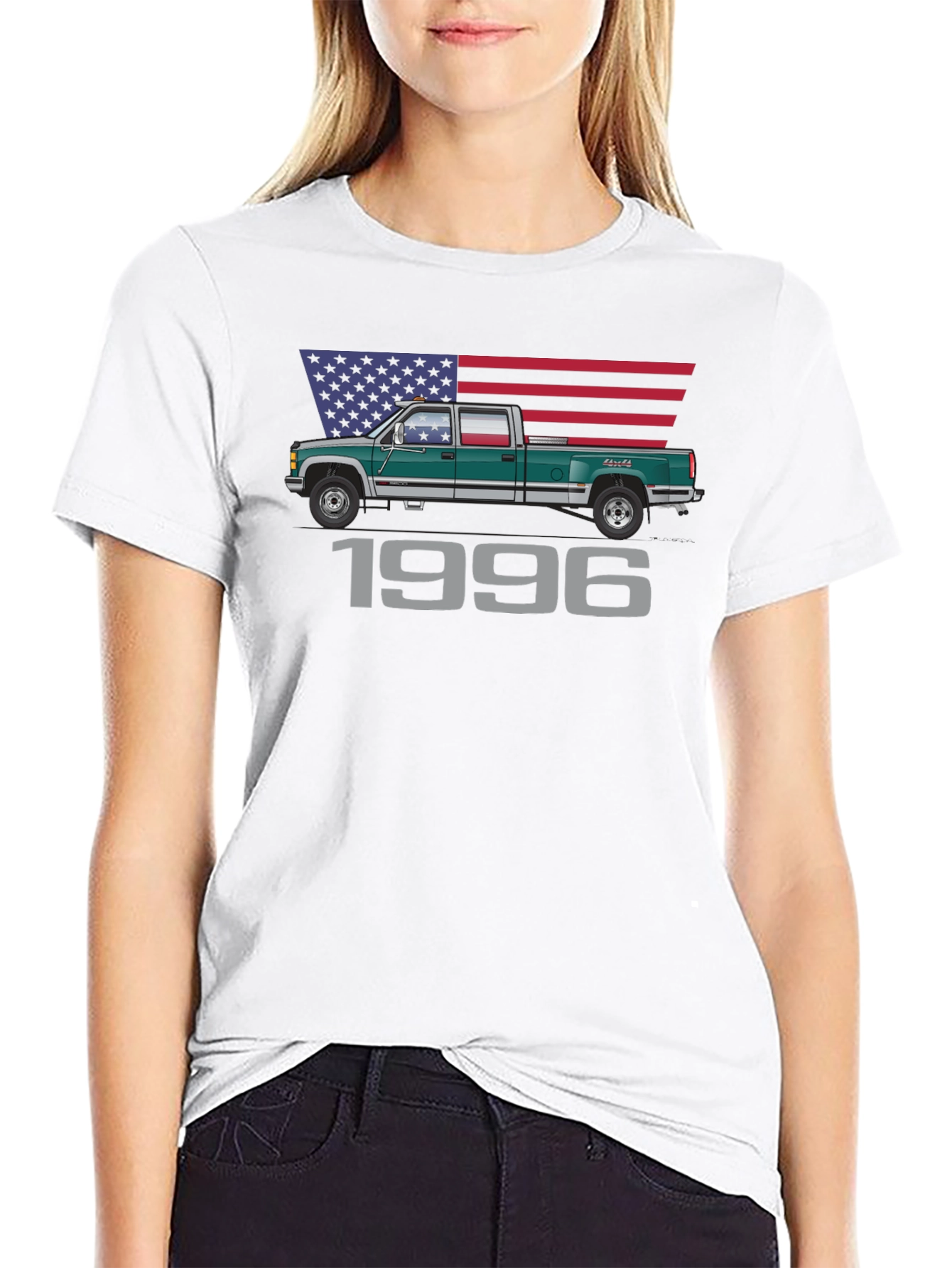 1996 Truck Graphic Tee - Classic Pickup Truck T-Shirt