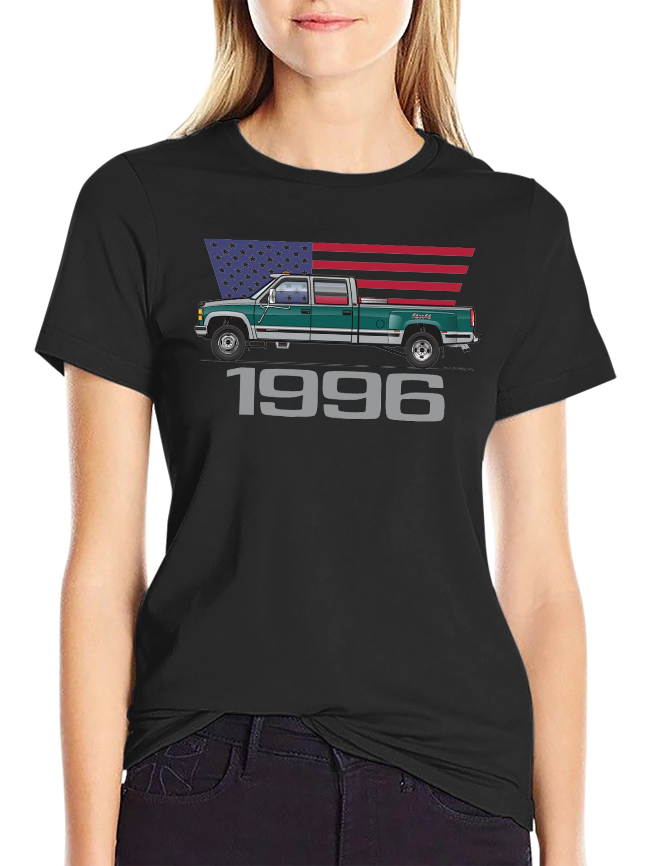 1996 Truck Graphic Tee - Classic Pickup Truck T-Shirt