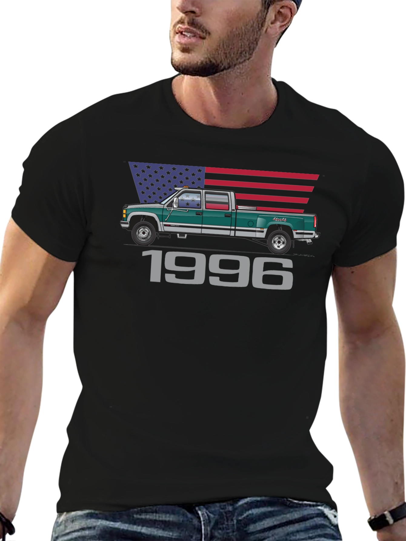 1996 Truck Graphic Tee - Classic Pickup Truck T-Shirt