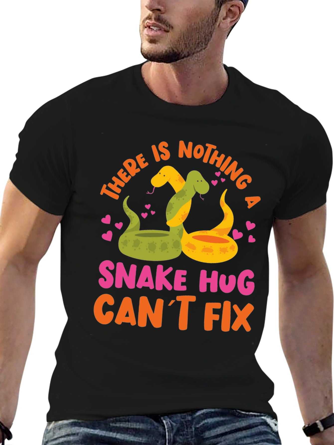 Snake Hugs T-Shirt - Funny Graphic Tee