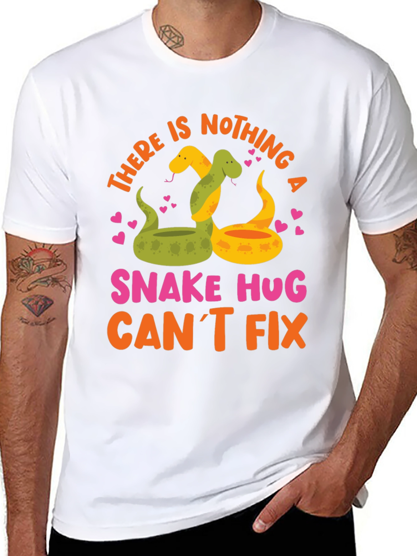Snake Hugs T-Shirt - Funny Graphic Tee