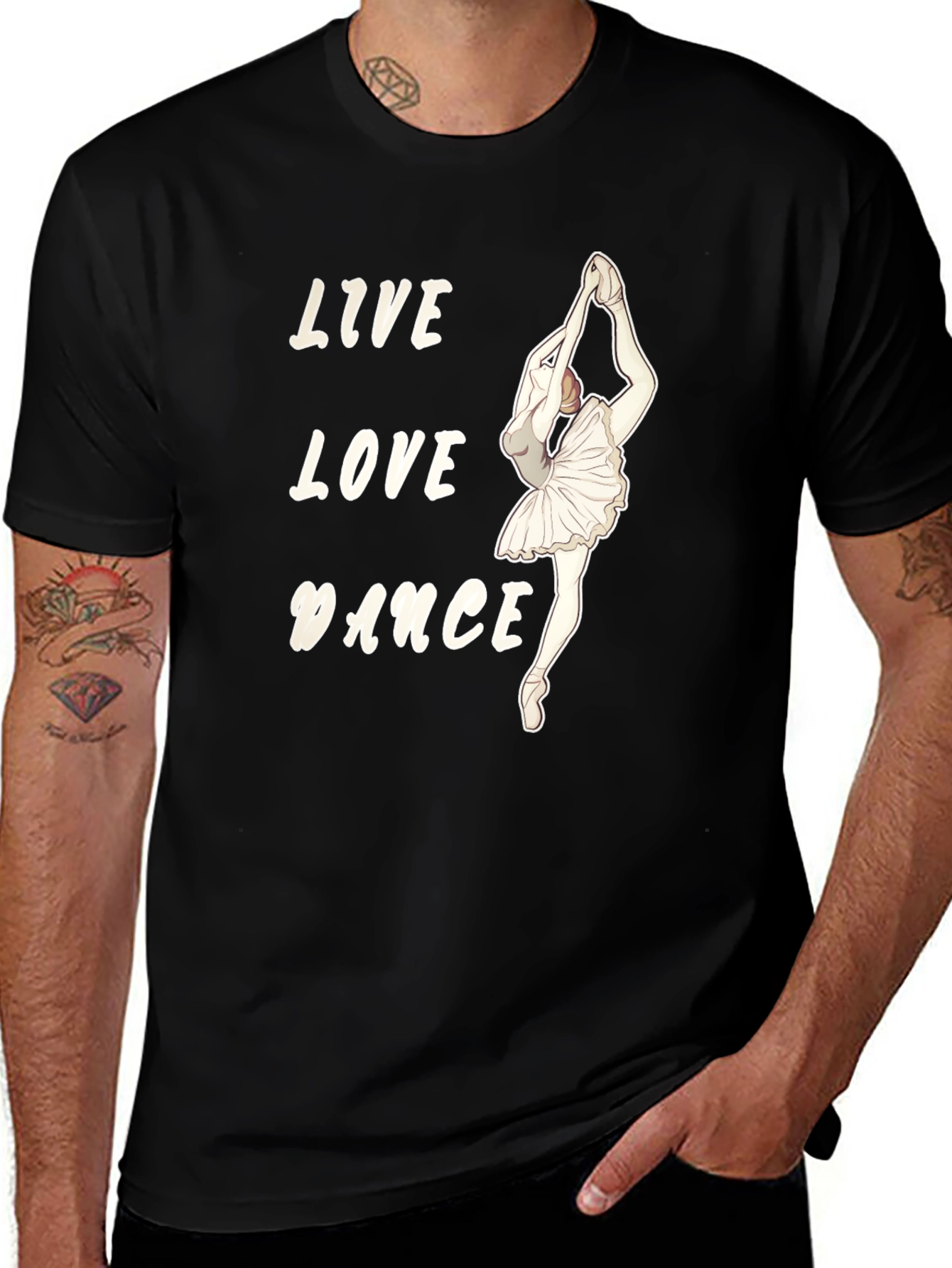 Live Love Dance Ballerina T-Shirt