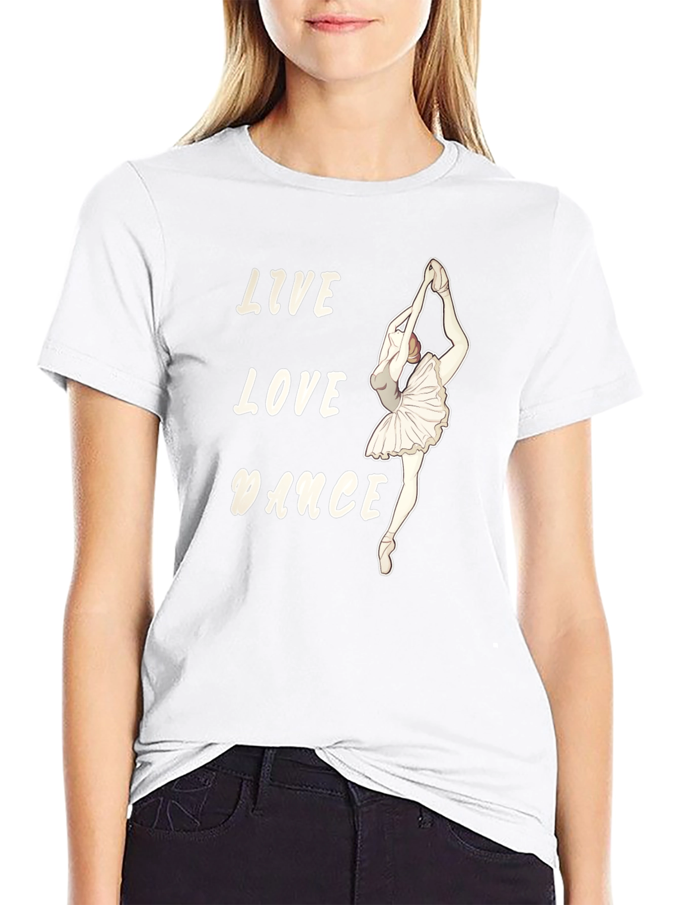 Live Love Dance Ballerina T-Shirt