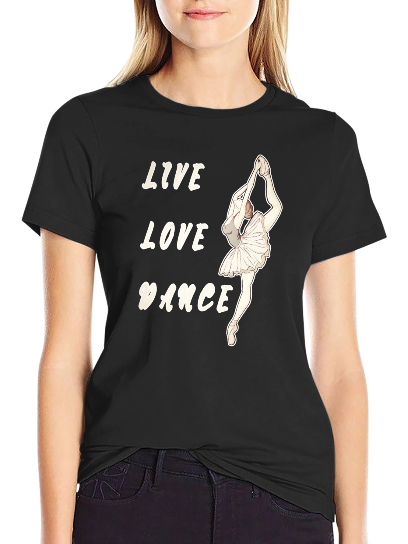 Live Love Dance Ballerina T-Shirt