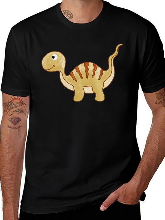 Dino Graphic Tee -  Adorable Cartoon Dinosaur T-Shirt