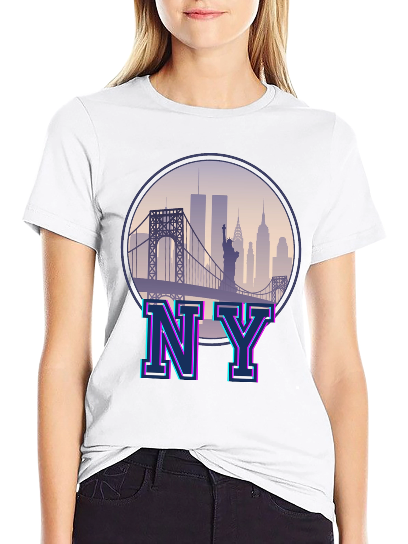 Retro NY Skyline Graphic Tee - Unisex T-Shirt