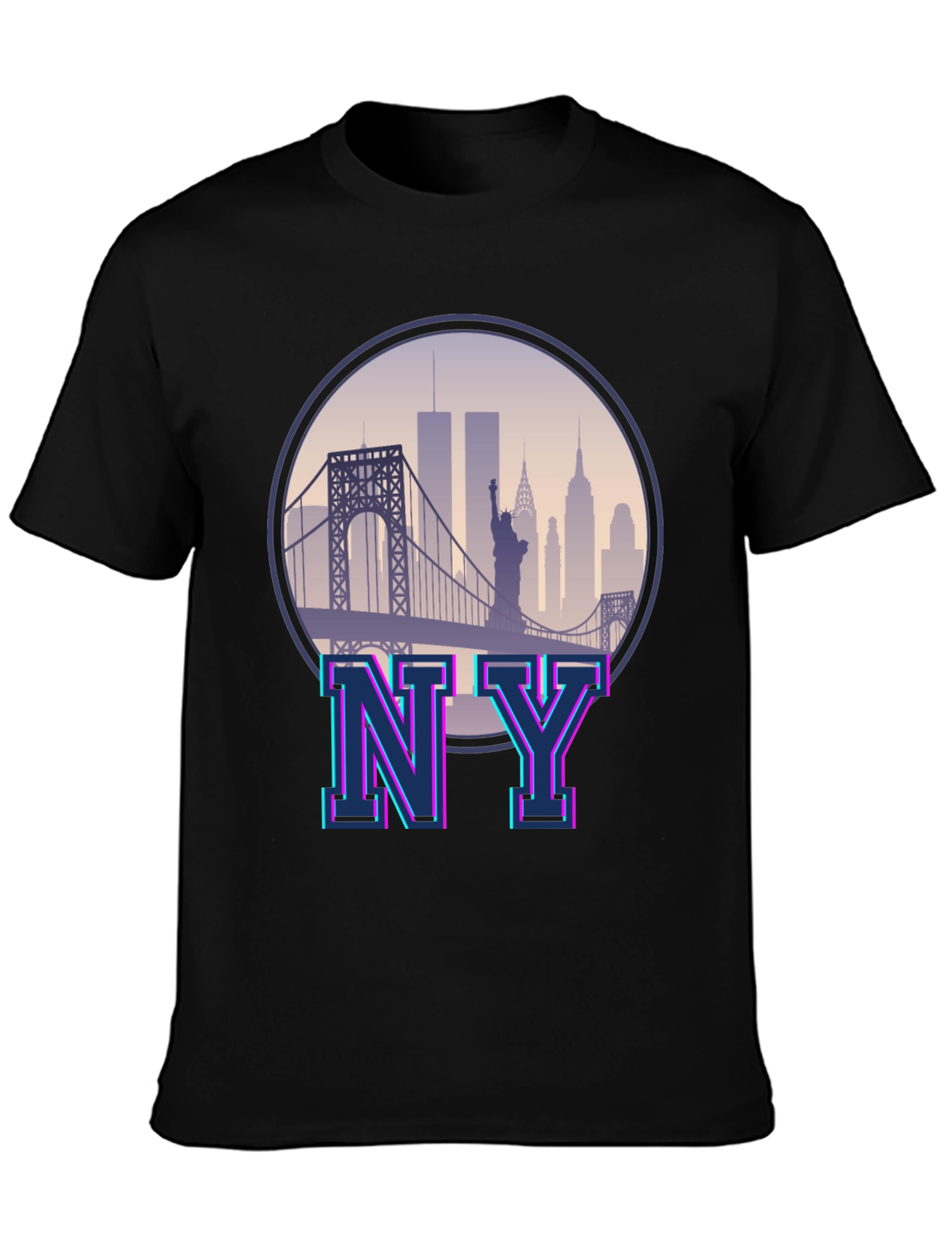 Retro NY Skyline Graphic Tee - Unisex T-Shirt