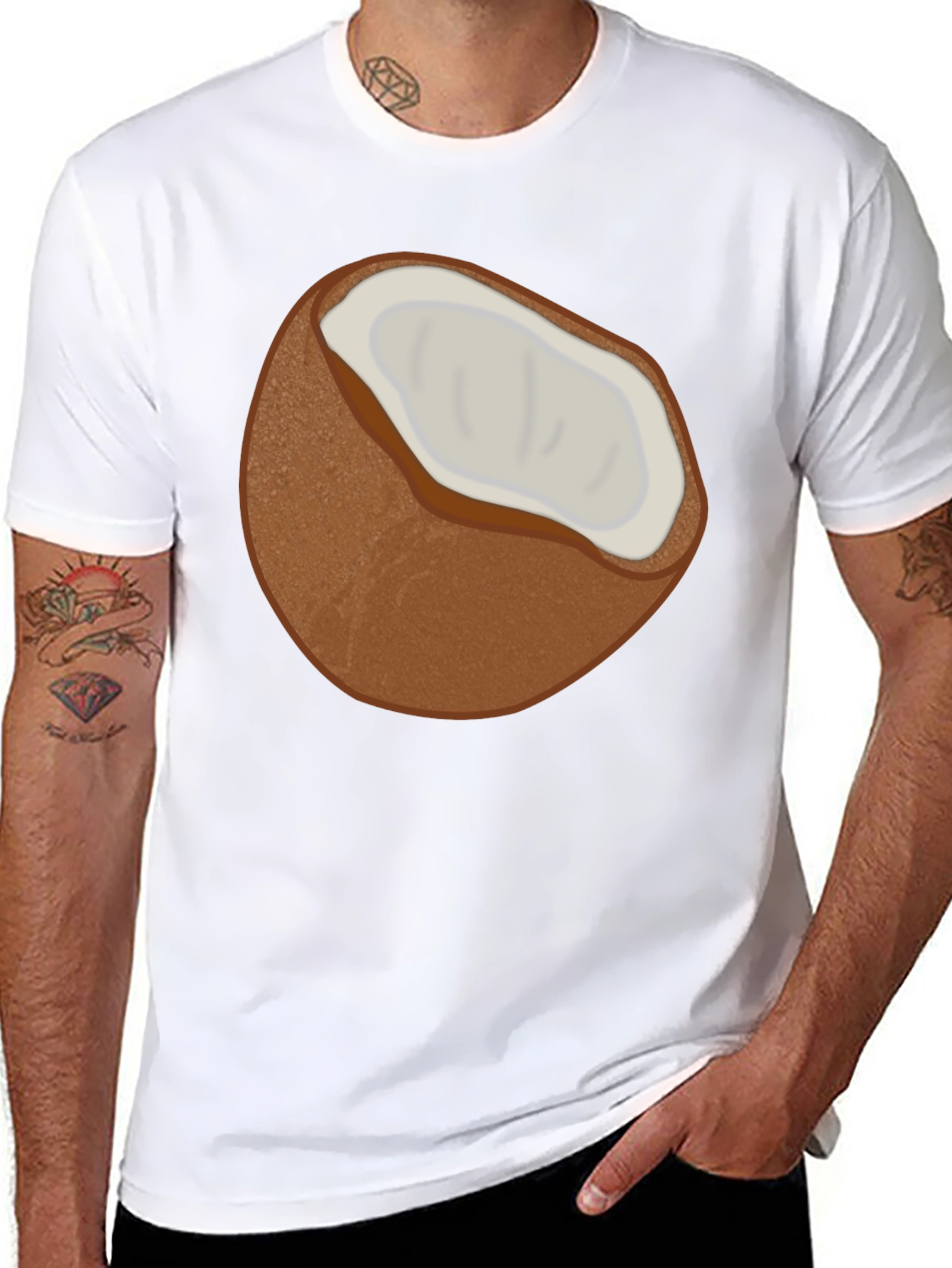 Coconut Graphic T-Shirt - Tropical Summer Style