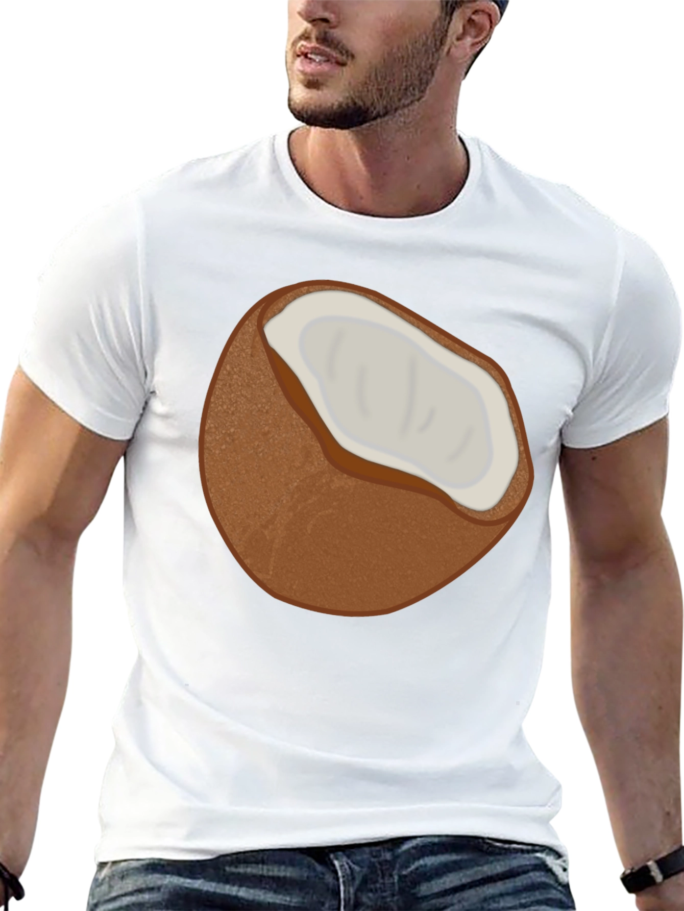 Coconut Graphic T-Shirt - Tropical Summer Style
