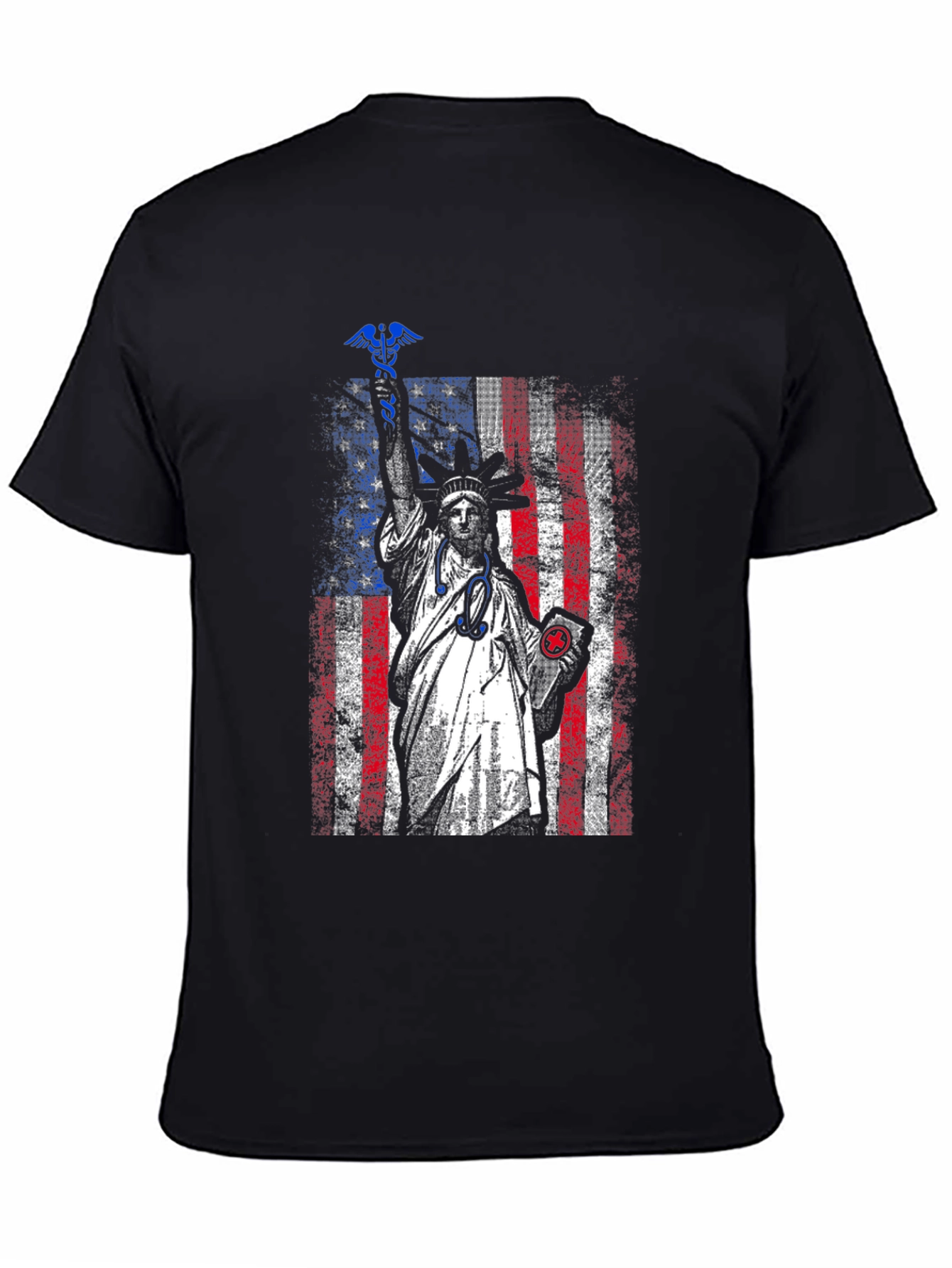 Statue of Liberty Nurse T-Shirt - Patriotic Medical Apparel