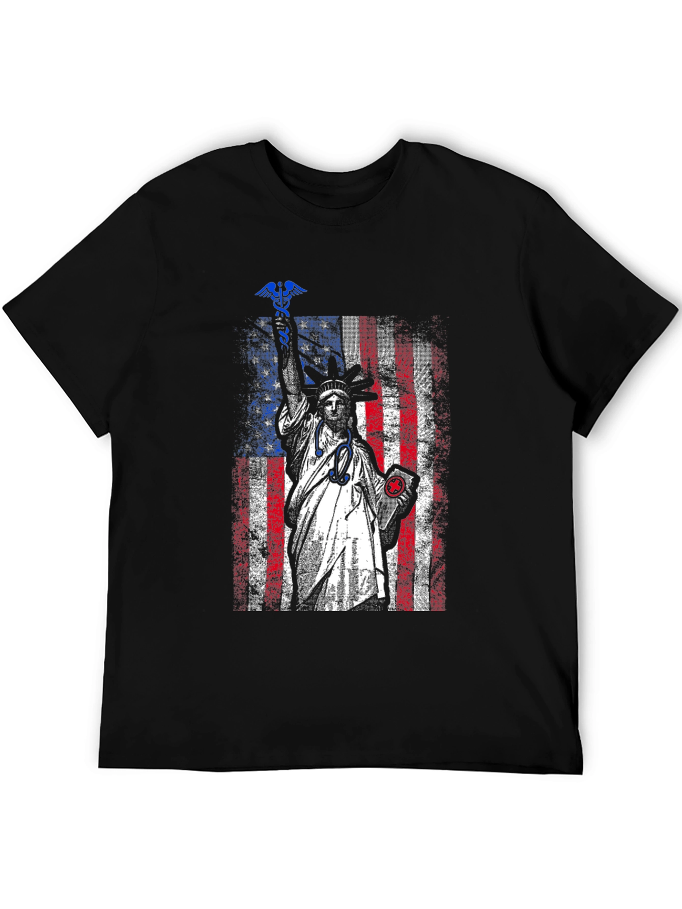 Statue of Liberty Nurse T-Shirt - Patriotic Medical Apparel