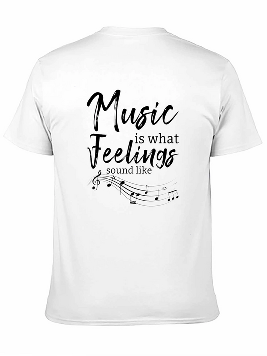 Music is Feelings T-Shirt - Stylish Tee