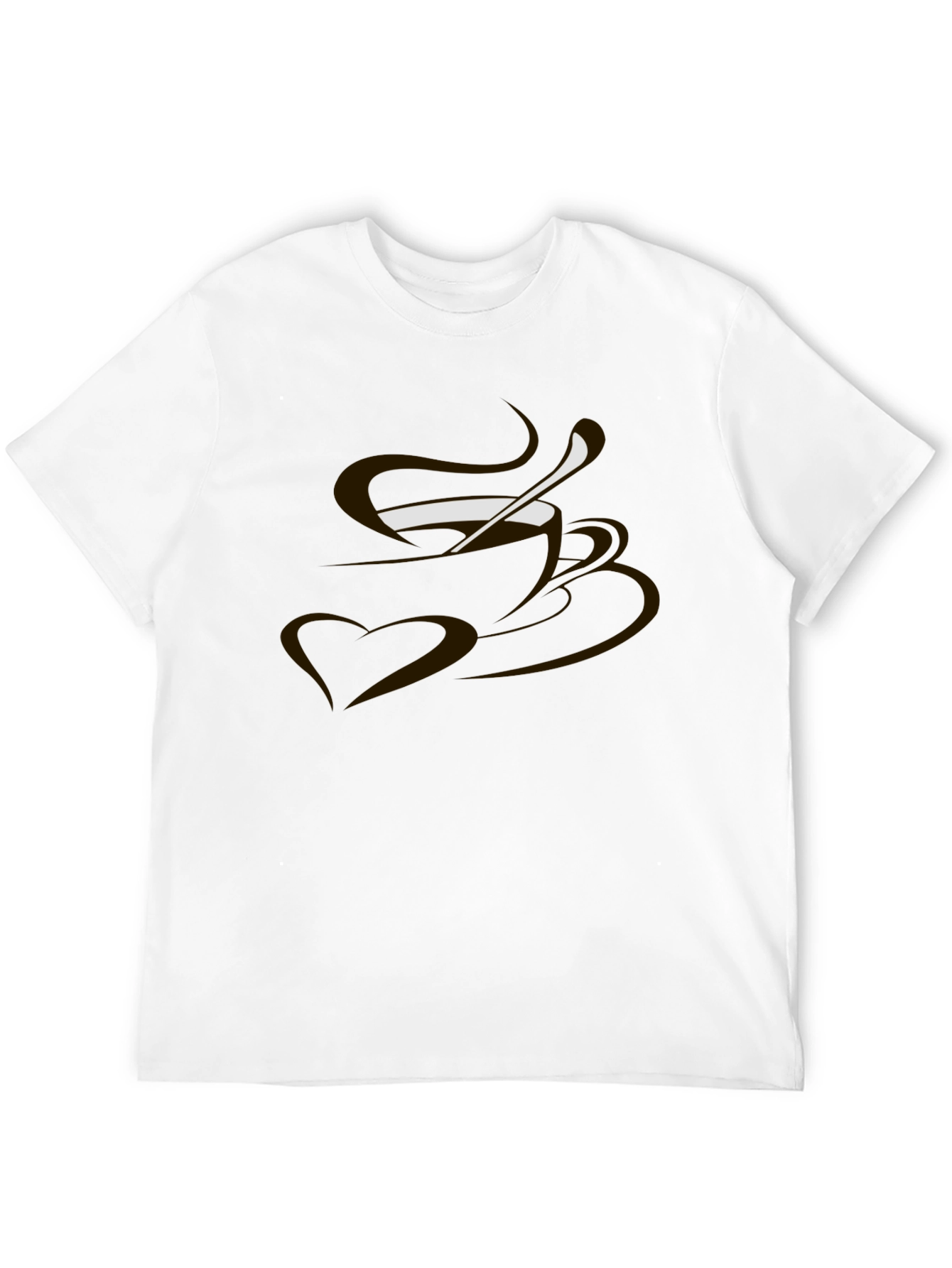 Coffee Lovers Tee - Heart & Brew Graphic T-Shirt