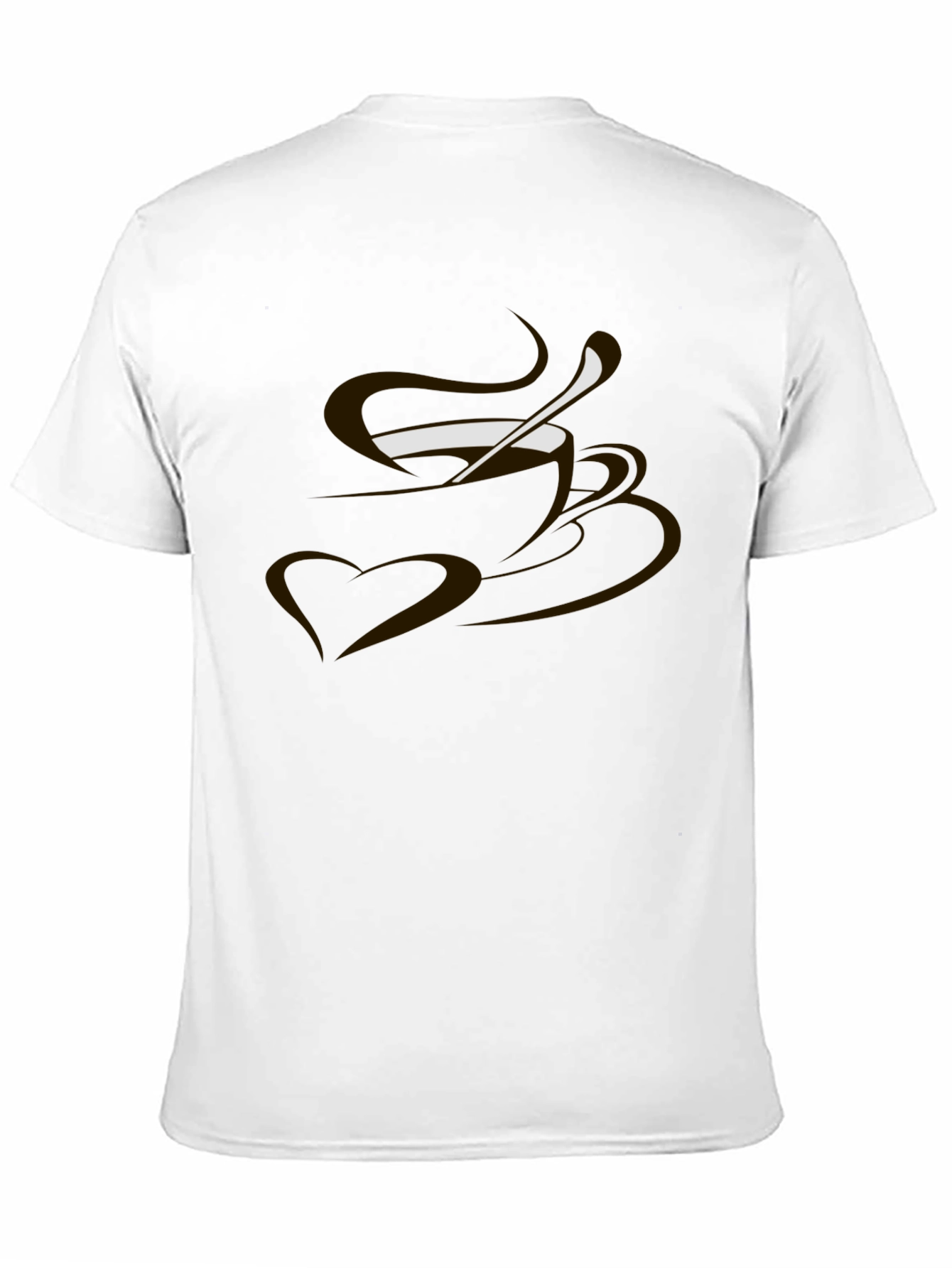 Coffee Lovers Tee - Heart & Brew Graphic T-Shirt