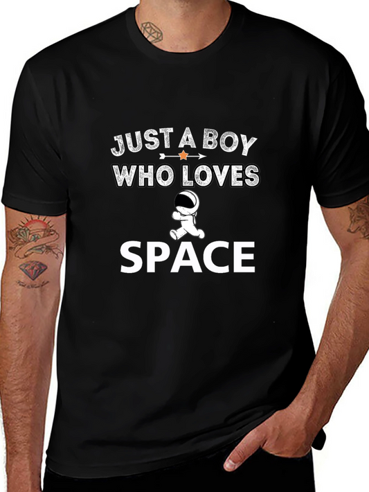 Just A Boy Who Loves Space T-Shirt