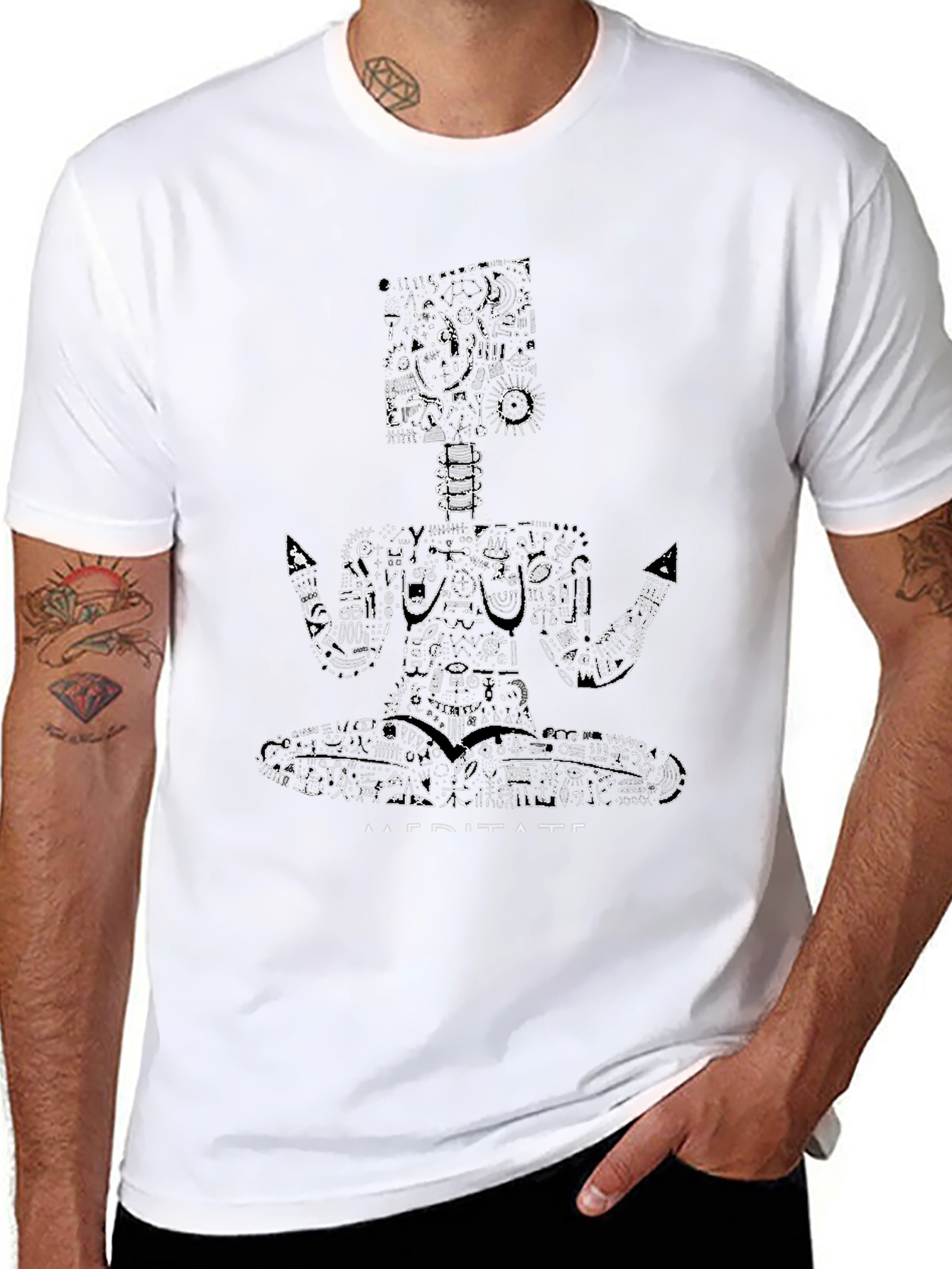 Meditate Graphic T-Shirt - Relax & Focus