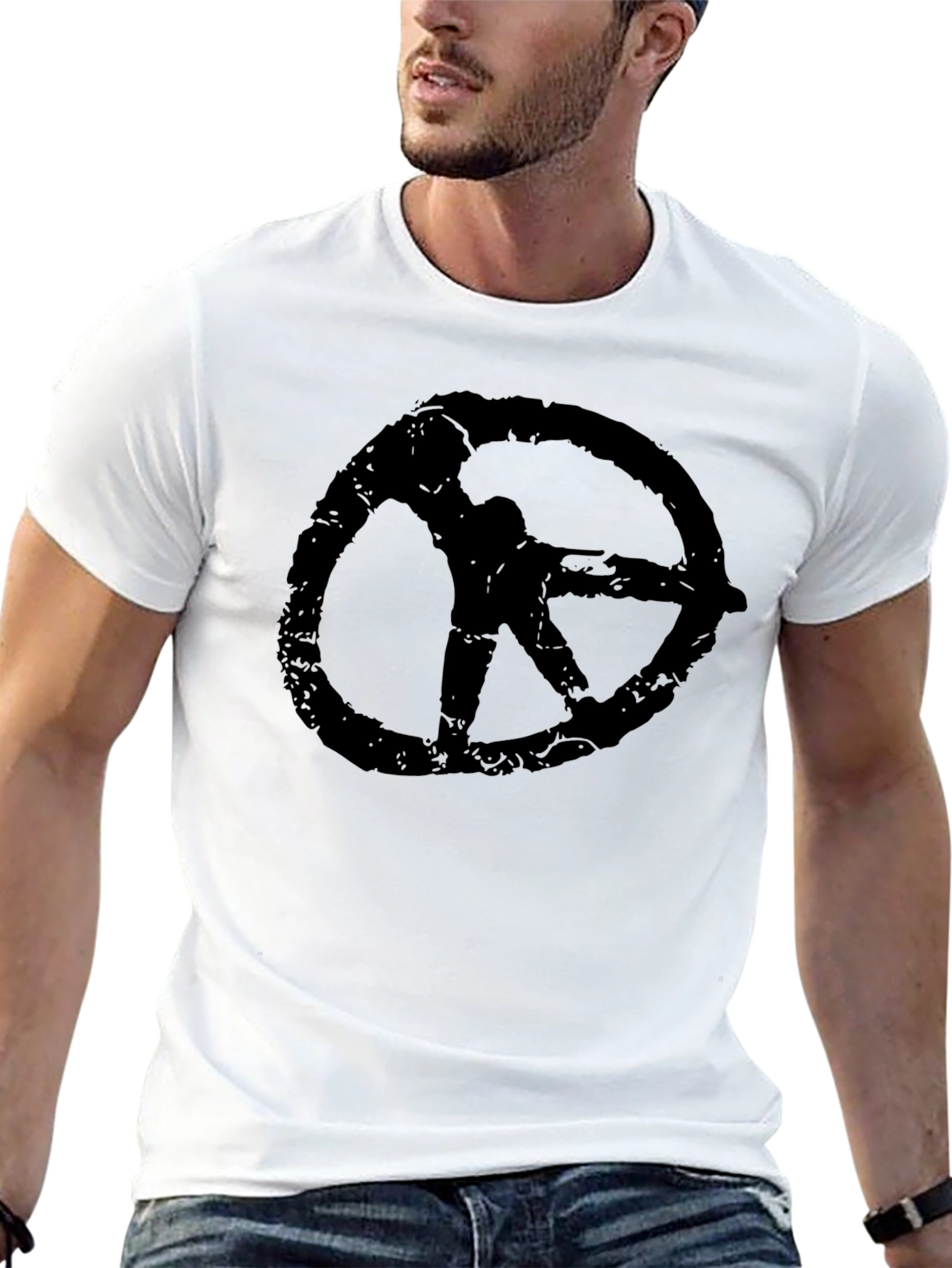 Grunge Circle Graphic Tee