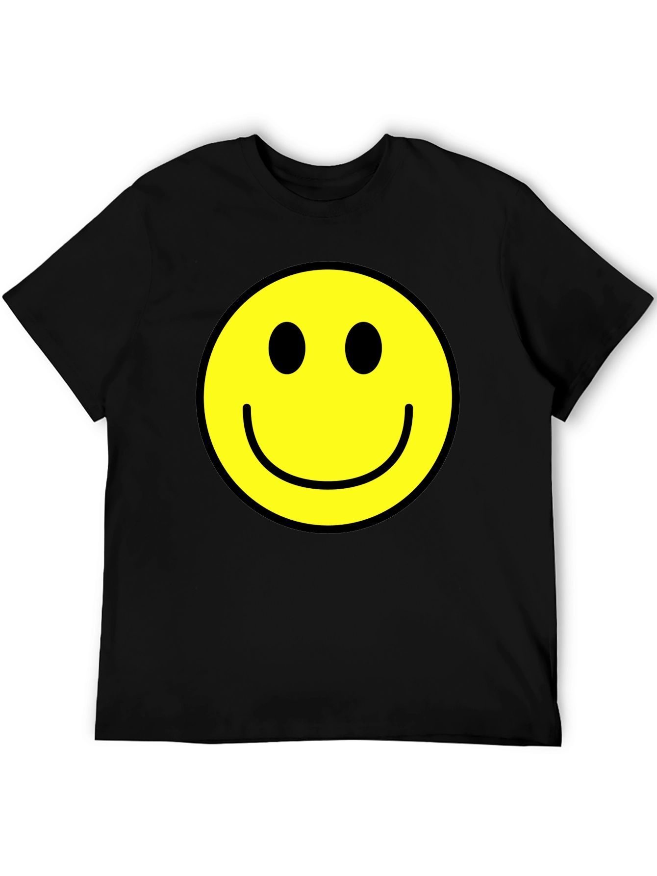 Smiley Face Graphic Tee - Classic Happy Design