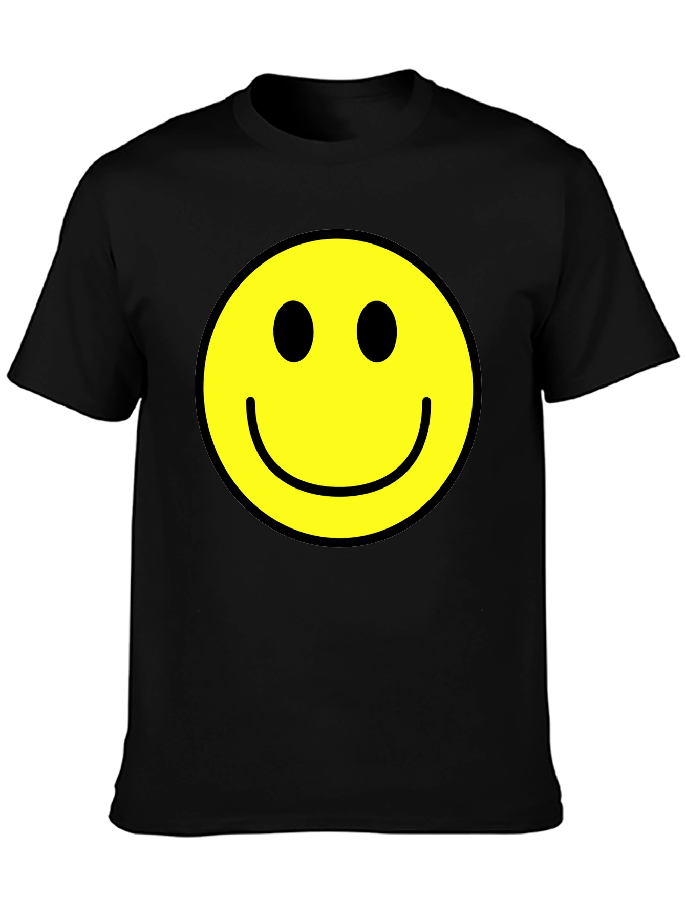 Smiley Face Graphic Tee - Classic Happy Design